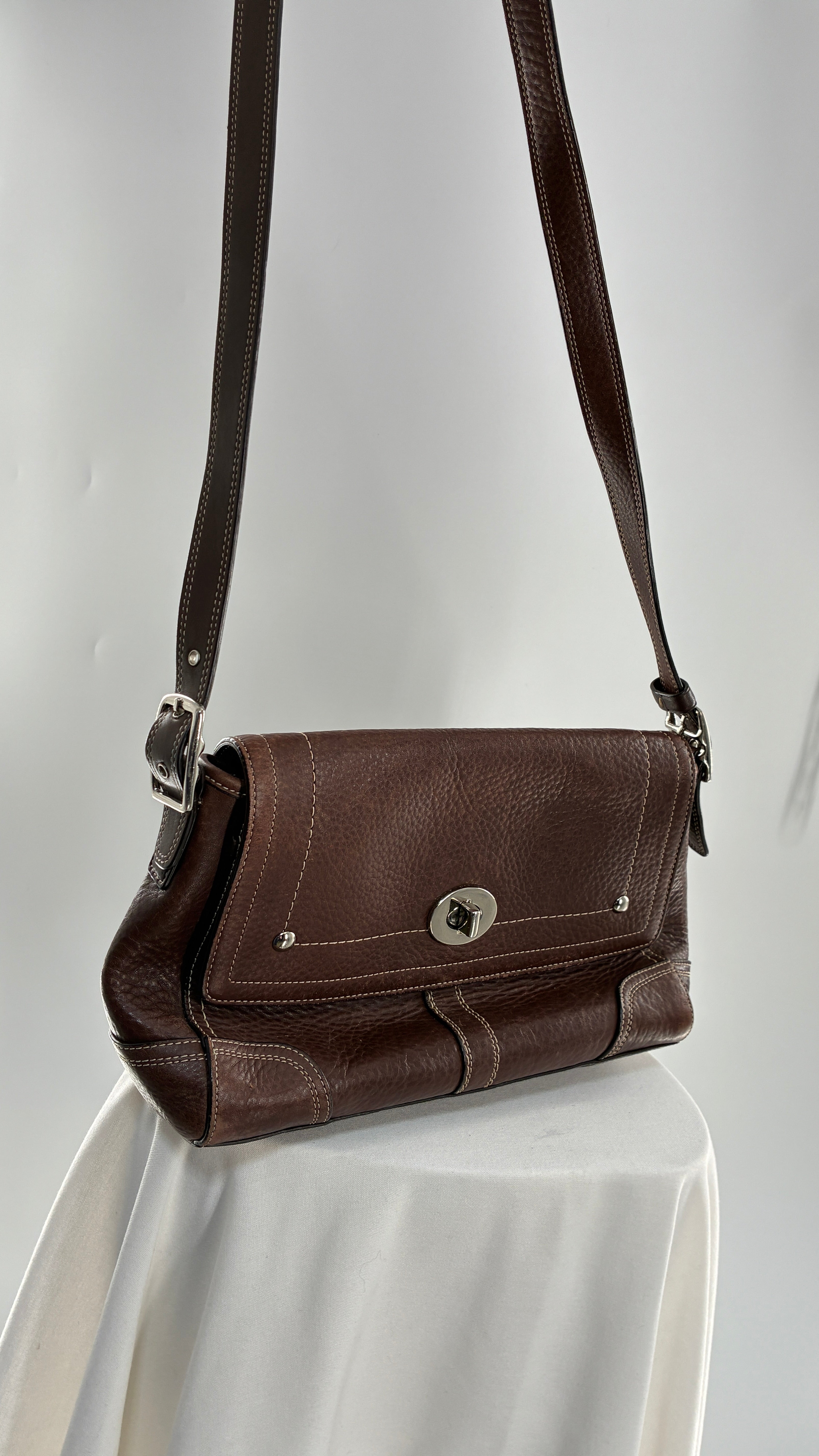 Vintage COACH Hamilton Brown Leather Crossbody – The Thrifty Hippy