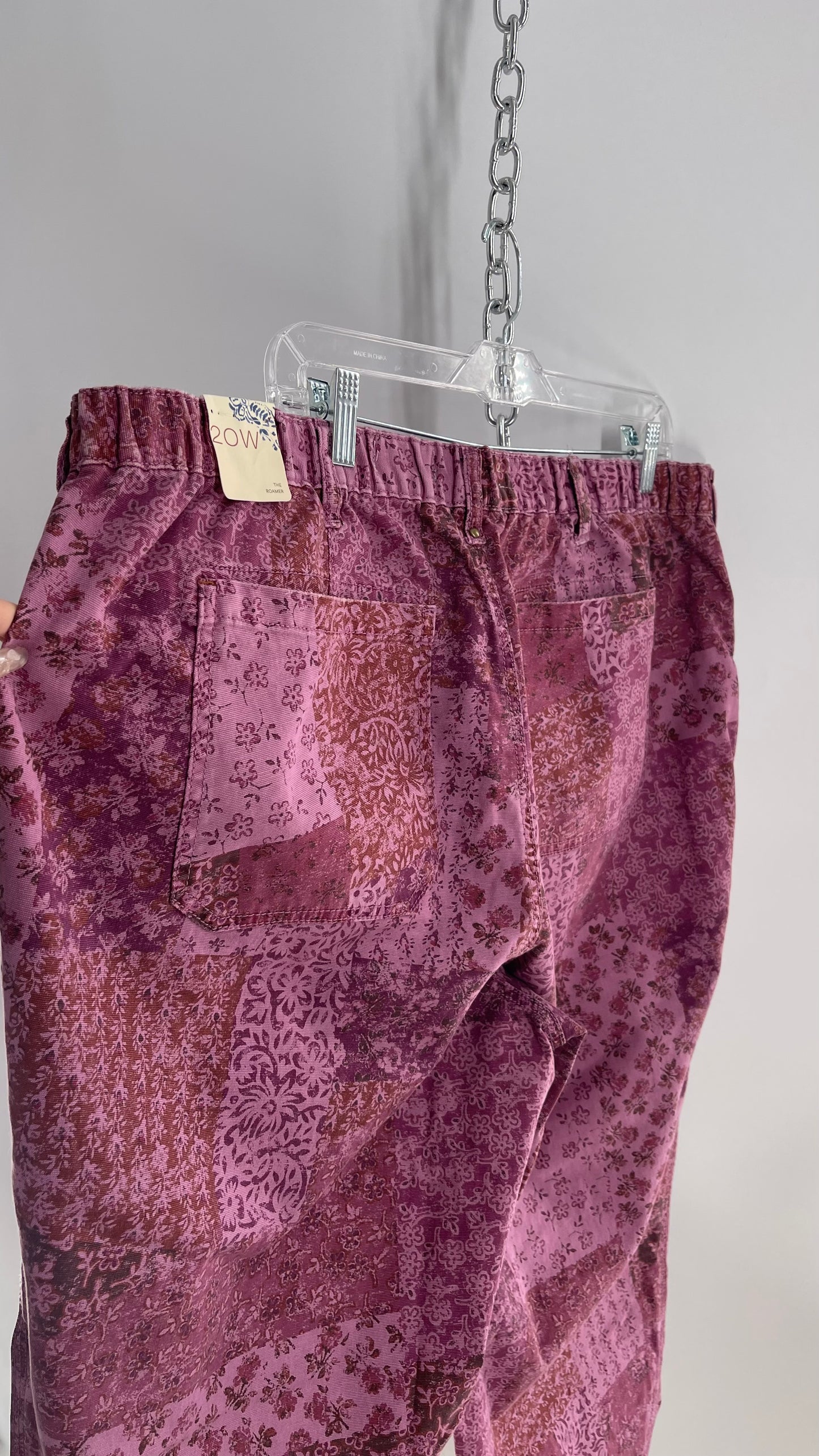 Pilcro Anthropologie Purple Patchwork Carpenter Pants with Tags  (20W)