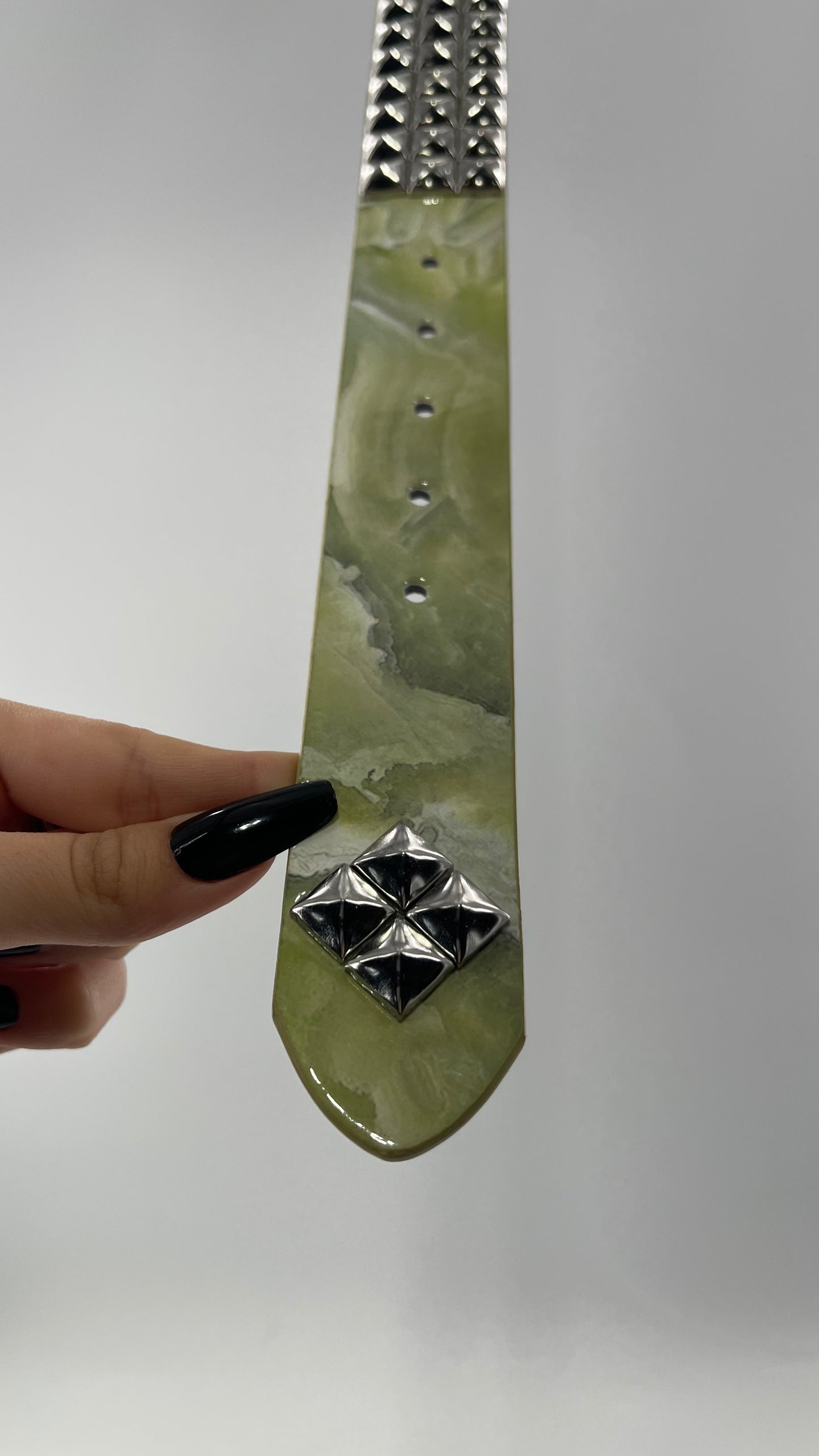 Urban Outfitters Marble Studded Belt (Medium)