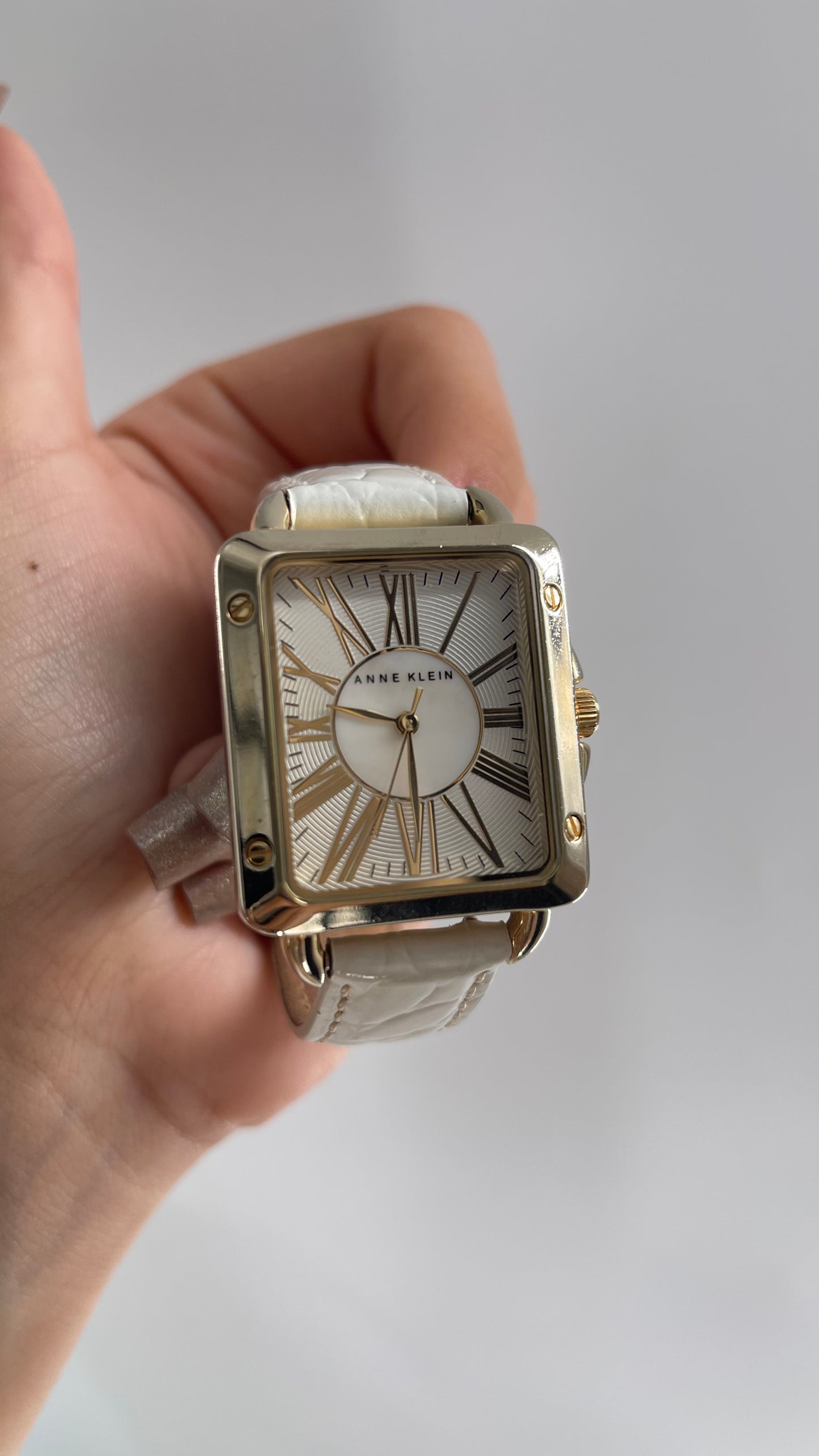 Vintage Skinny Watch with Two Straps