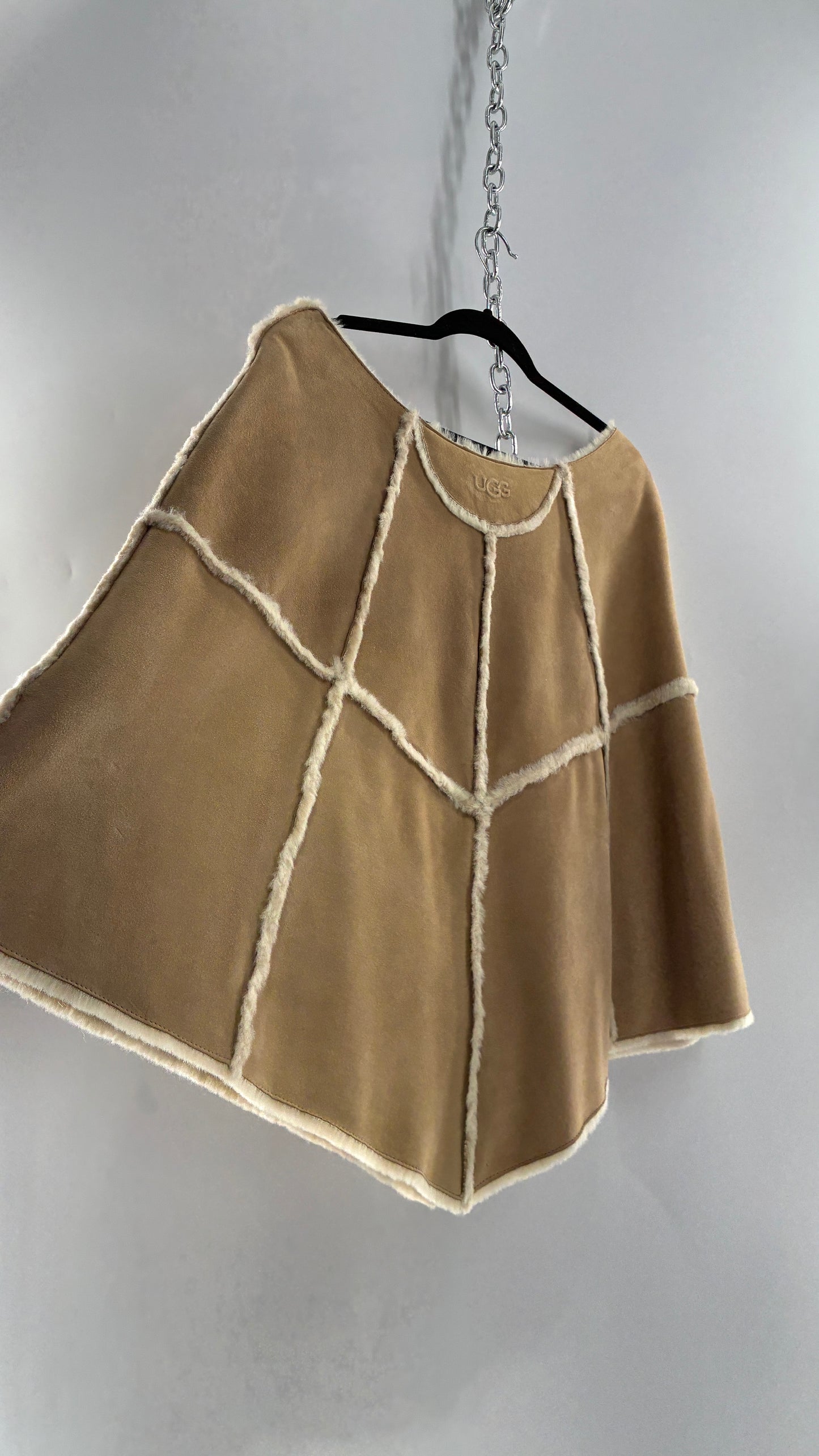 Vintage UGG Leather Mouton Poncho Cape (S/M)