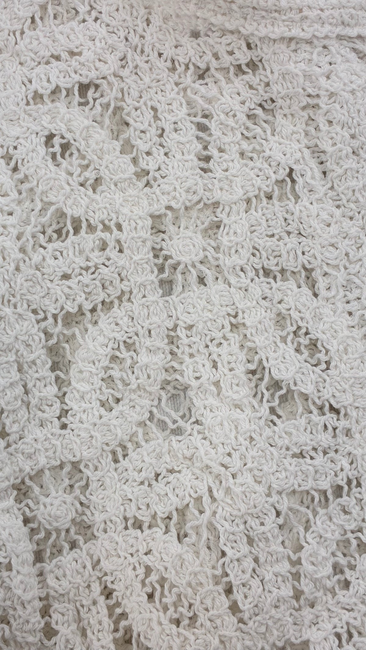 Imported Portuguese 100% Cotton Crochet Cardigan NWOT (Medium)