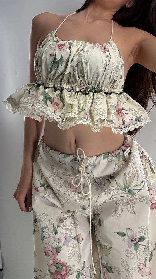 Vintage Floral Handmade Two Piece Play Set (XS-M)
