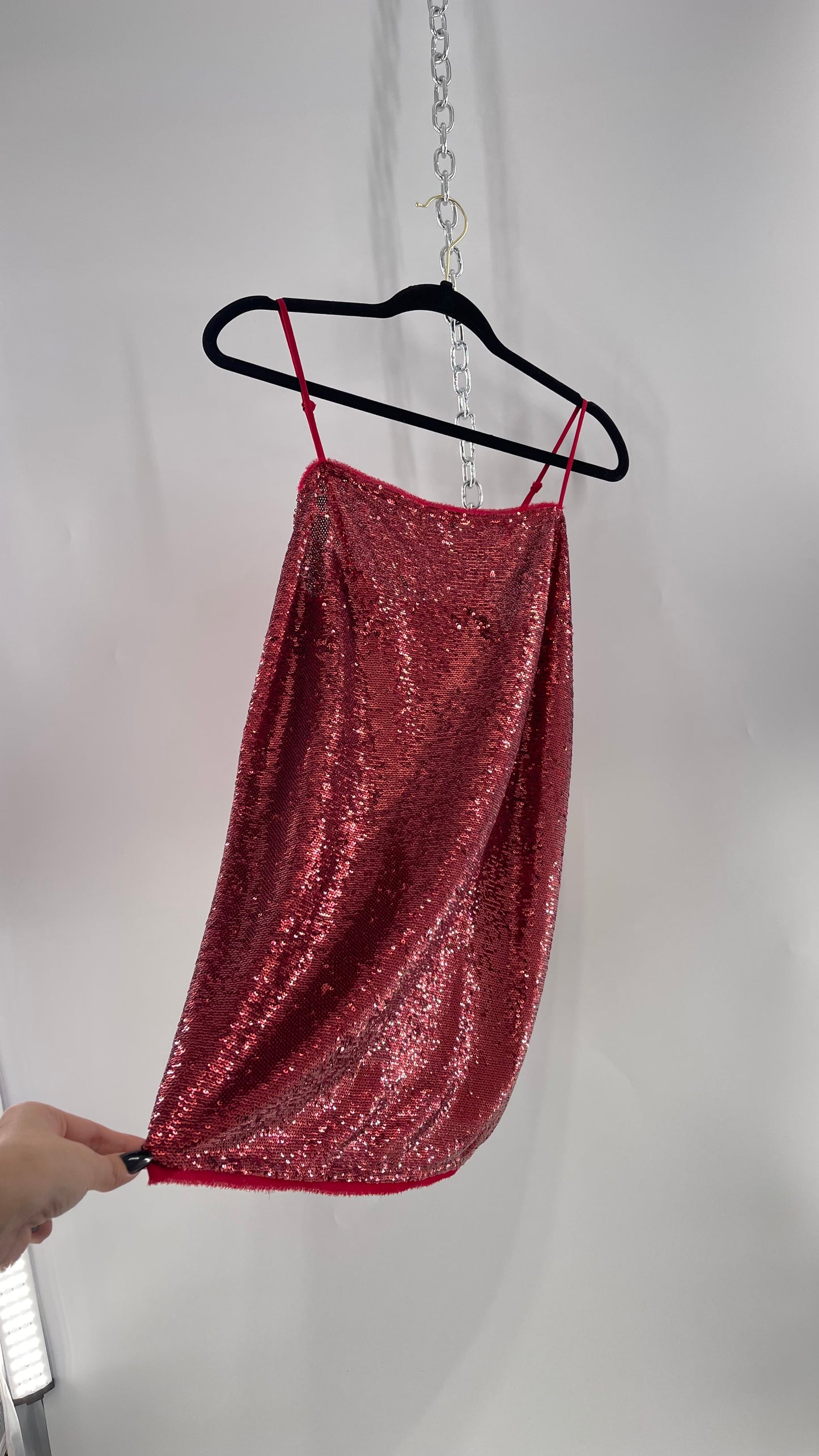 Free People Intimately Red Sequin Size XS