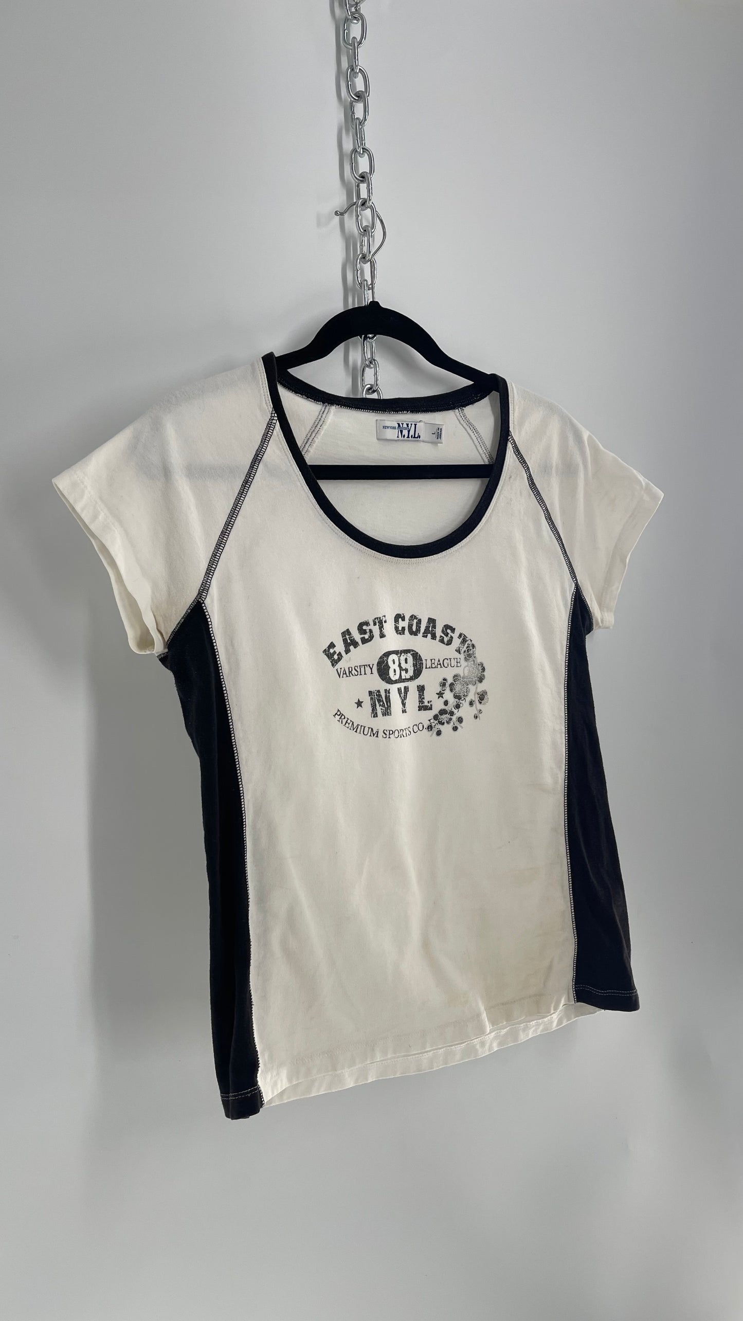 Vintage New York Laundry 1990s East Coast Surfer Baby T (Large)