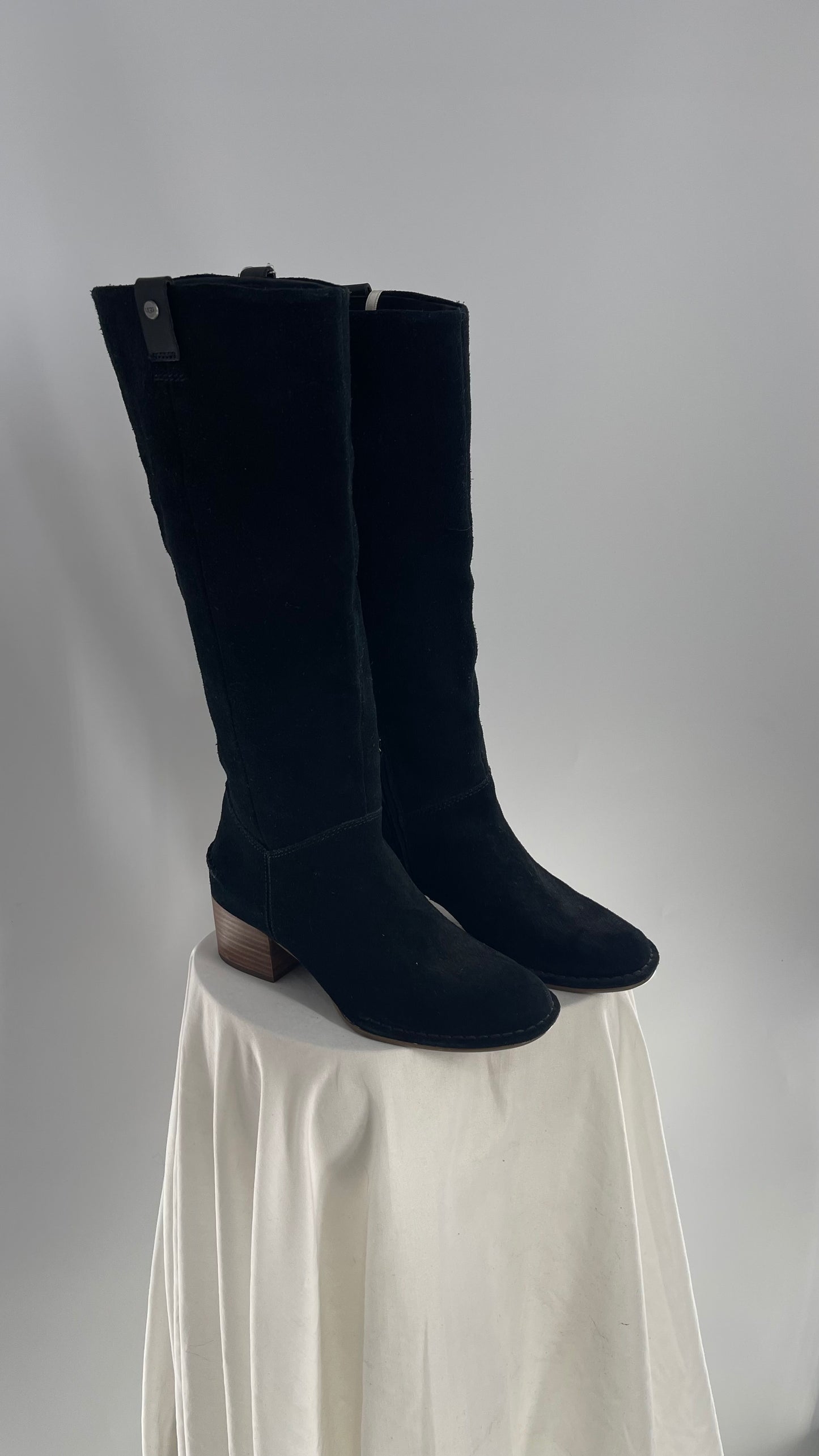 UGG x Free People Black Suede Riding Boot (6)