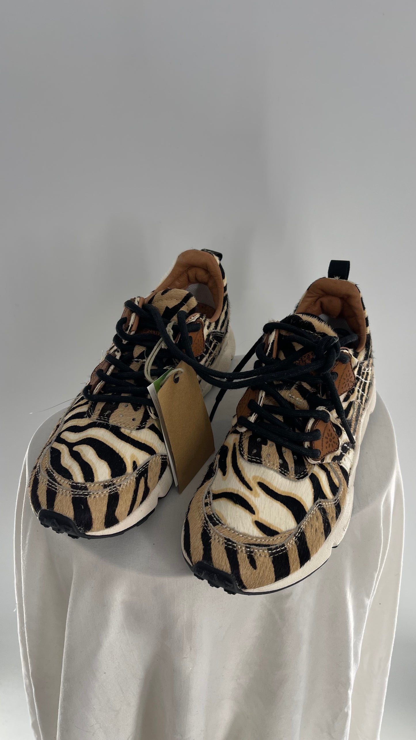 Flower Mountain X Free People Cow Hide Mixed Animal Print Sneakers with Tags Attached (7)