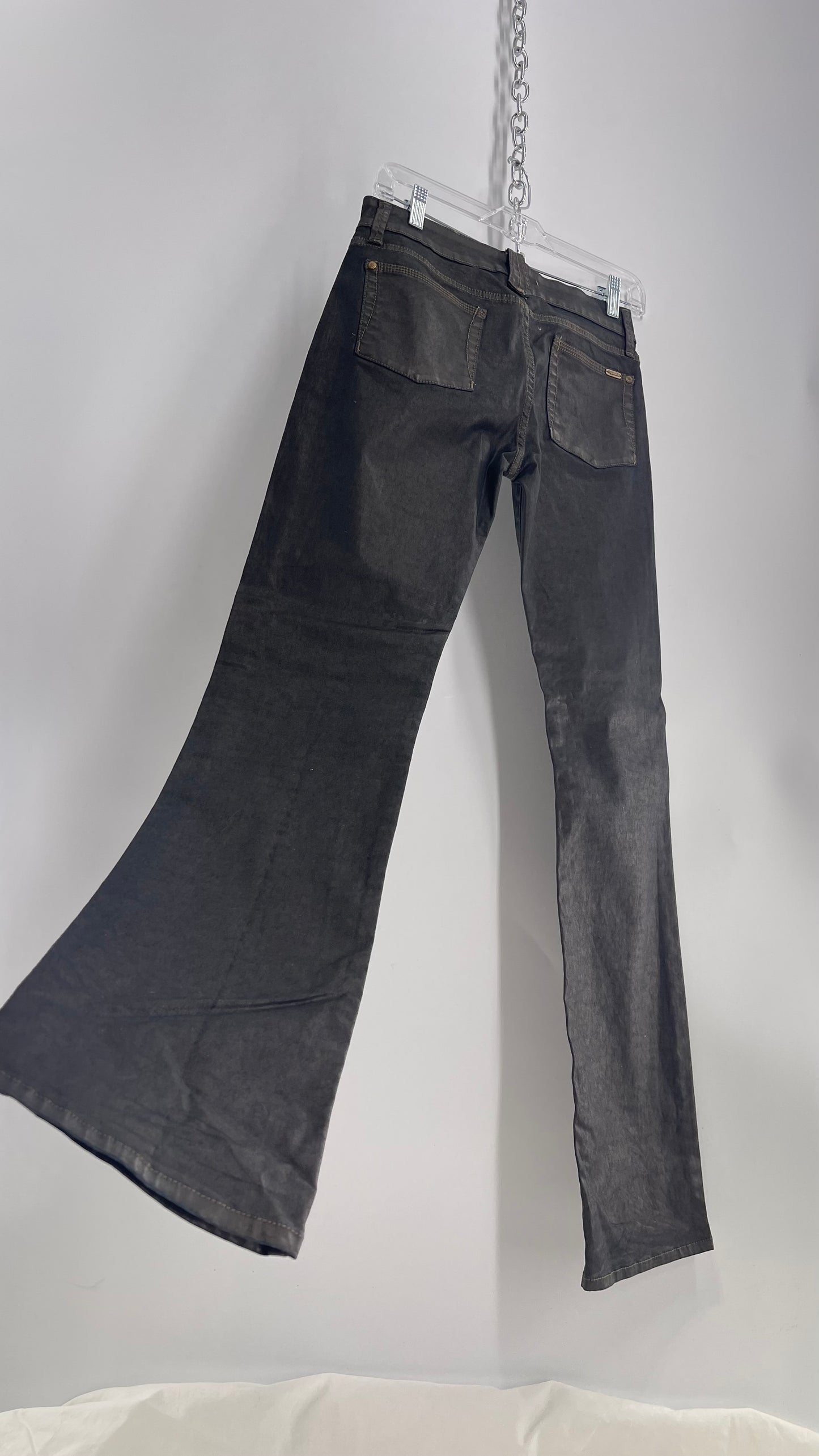 ACQUAVERDE Paris Metallic Mud Tone Jeans (28)