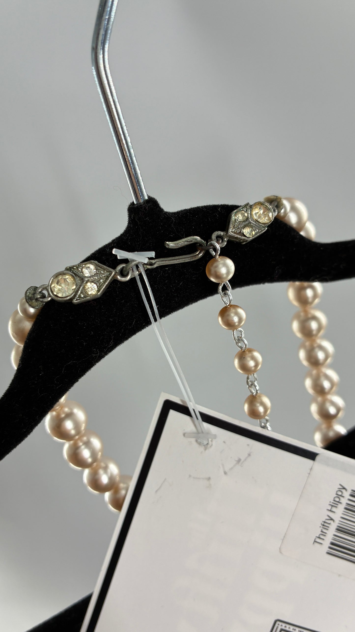Vintage Pearl Choker Necklace