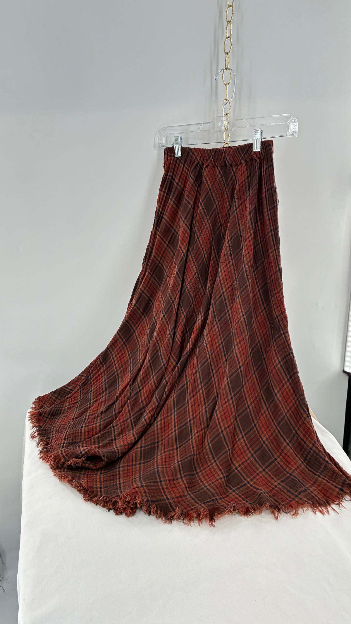 Vintage NATURAL LIFE 100% Cotton Fall Maxi Skirt (XS)
