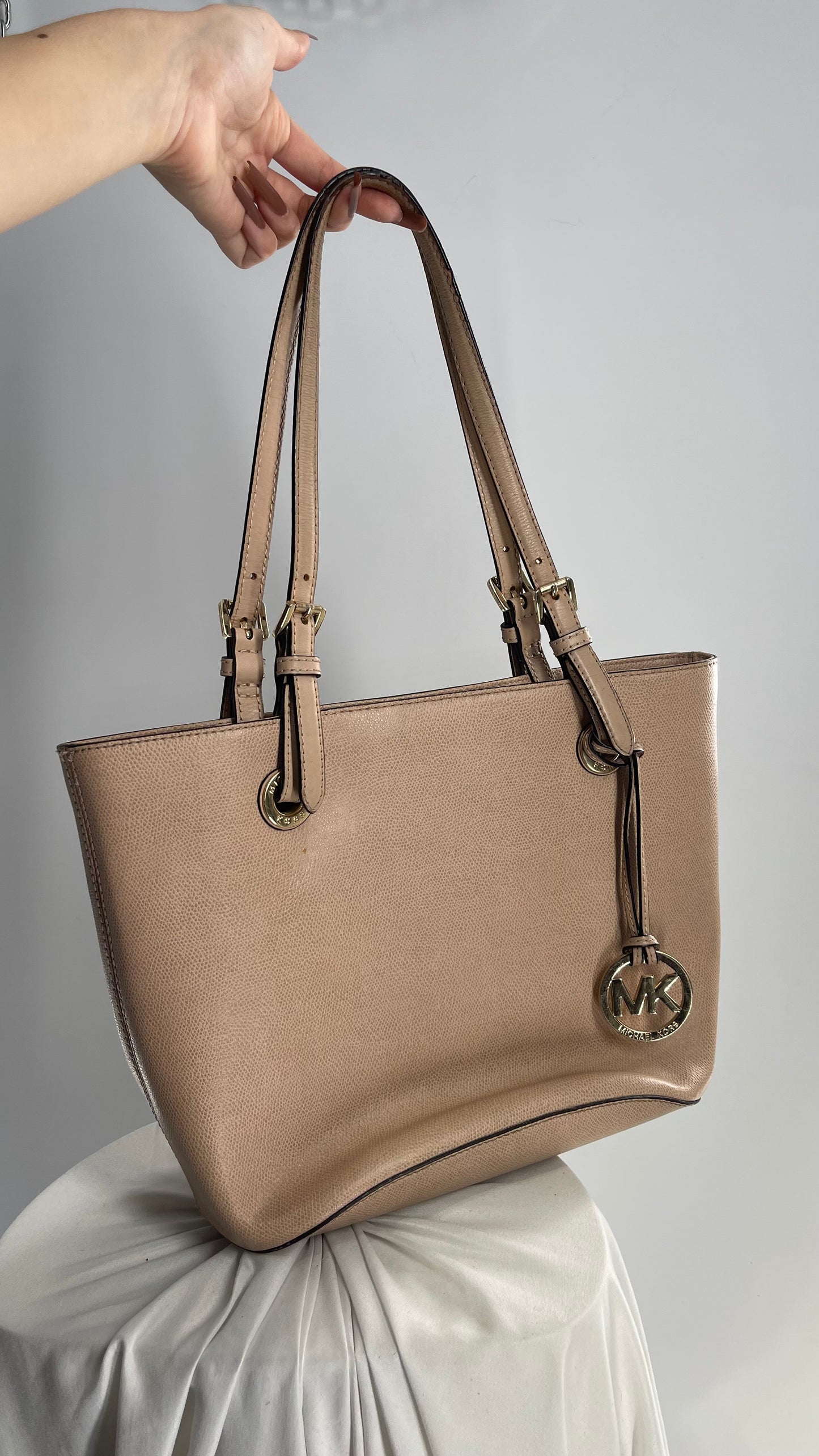 Michael Kors Neutral Beige Tote Bag