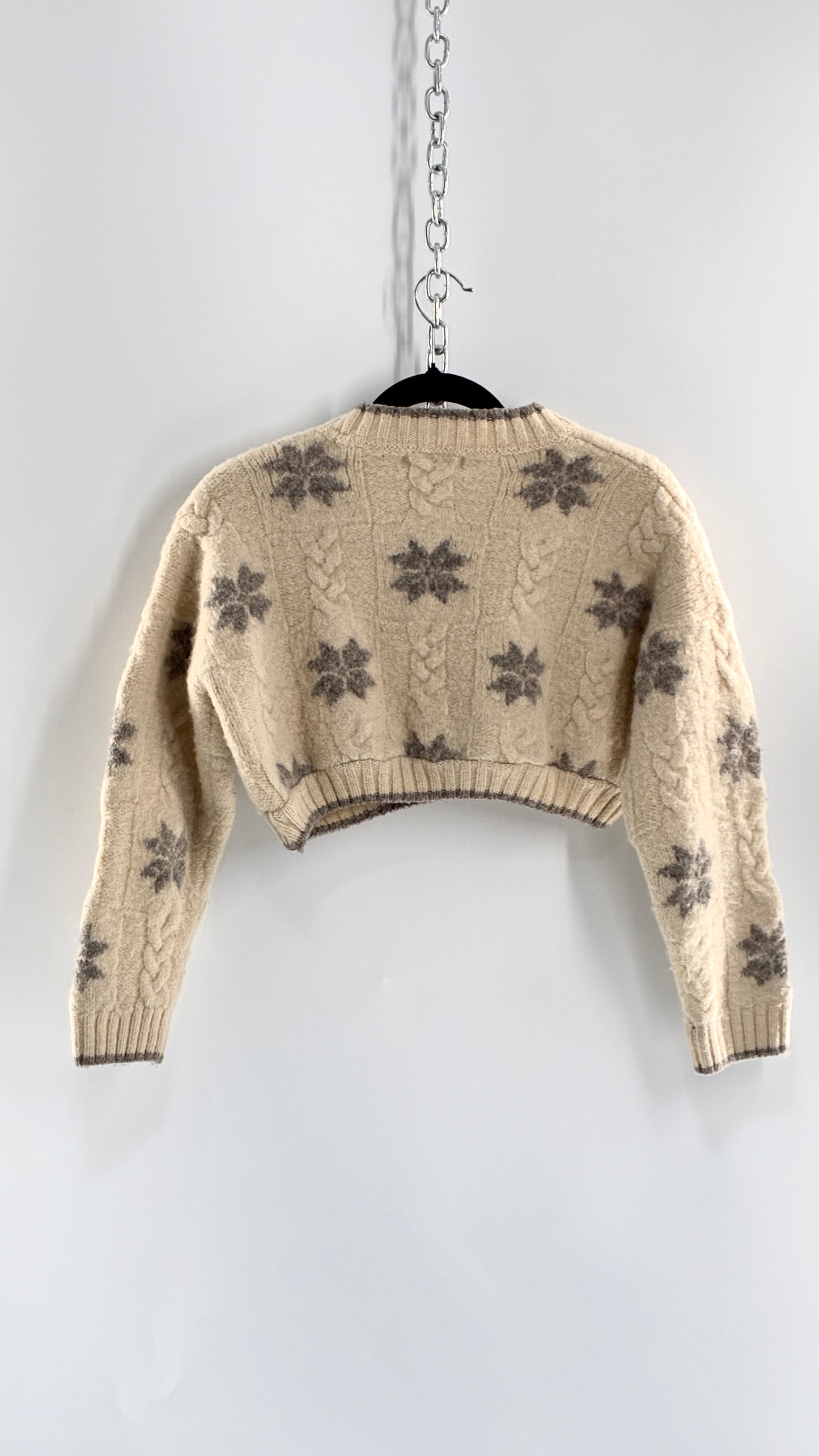 Urban Renewal by Urban Outfitters LAND’S END Thick Wool Land’s End Cropped Sweater (Small)