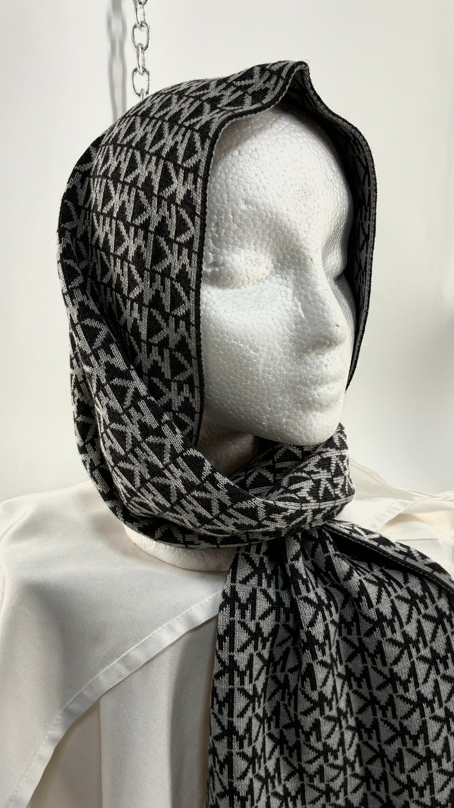 Vintage Michael Kors Reversible Monogram Scarf