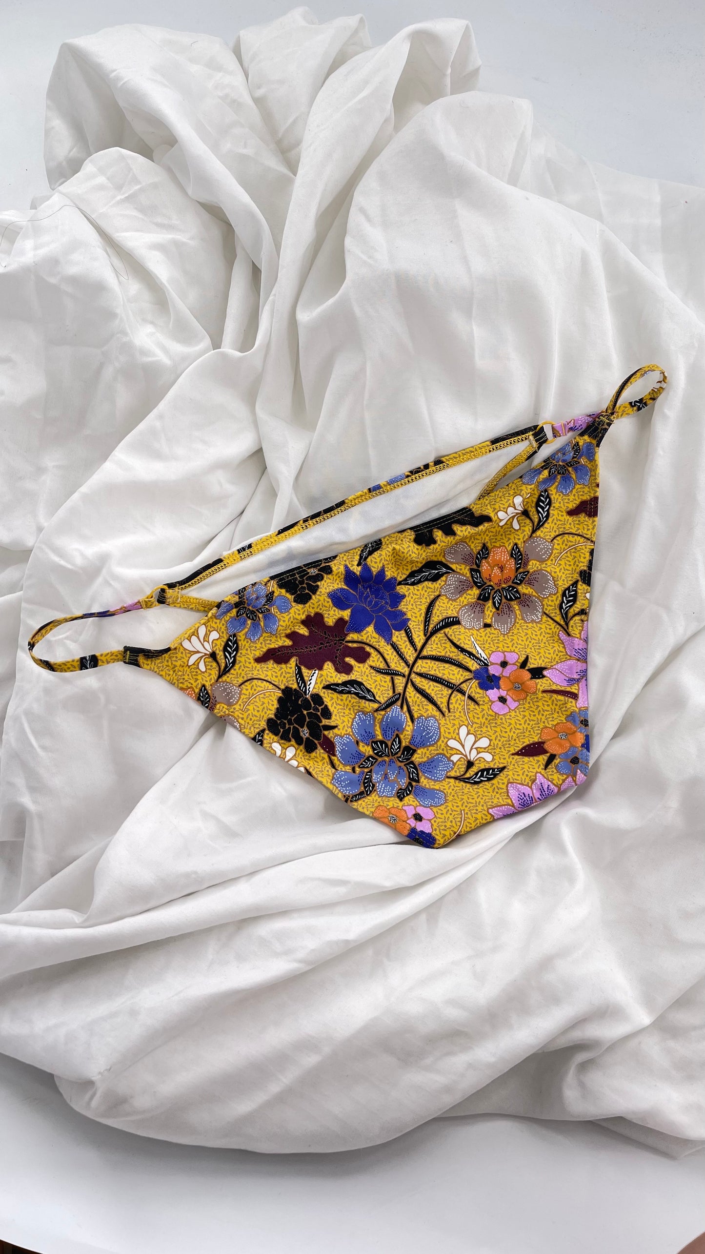 Urban Outfitters Out From Under Yellow Floral Swim Bottoms (XL)