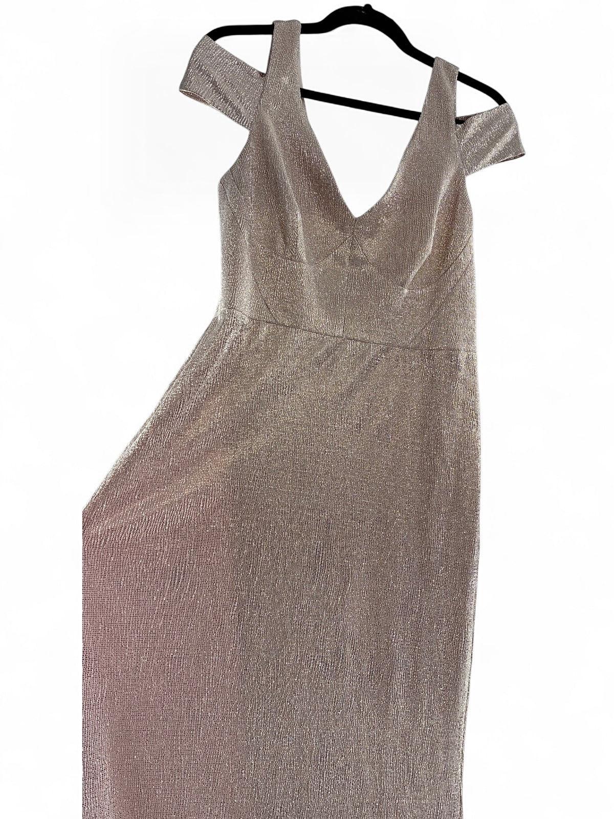 CALVIN KLEIN Nudish Pink Shimmer Sheen Mermaid Dress (10)