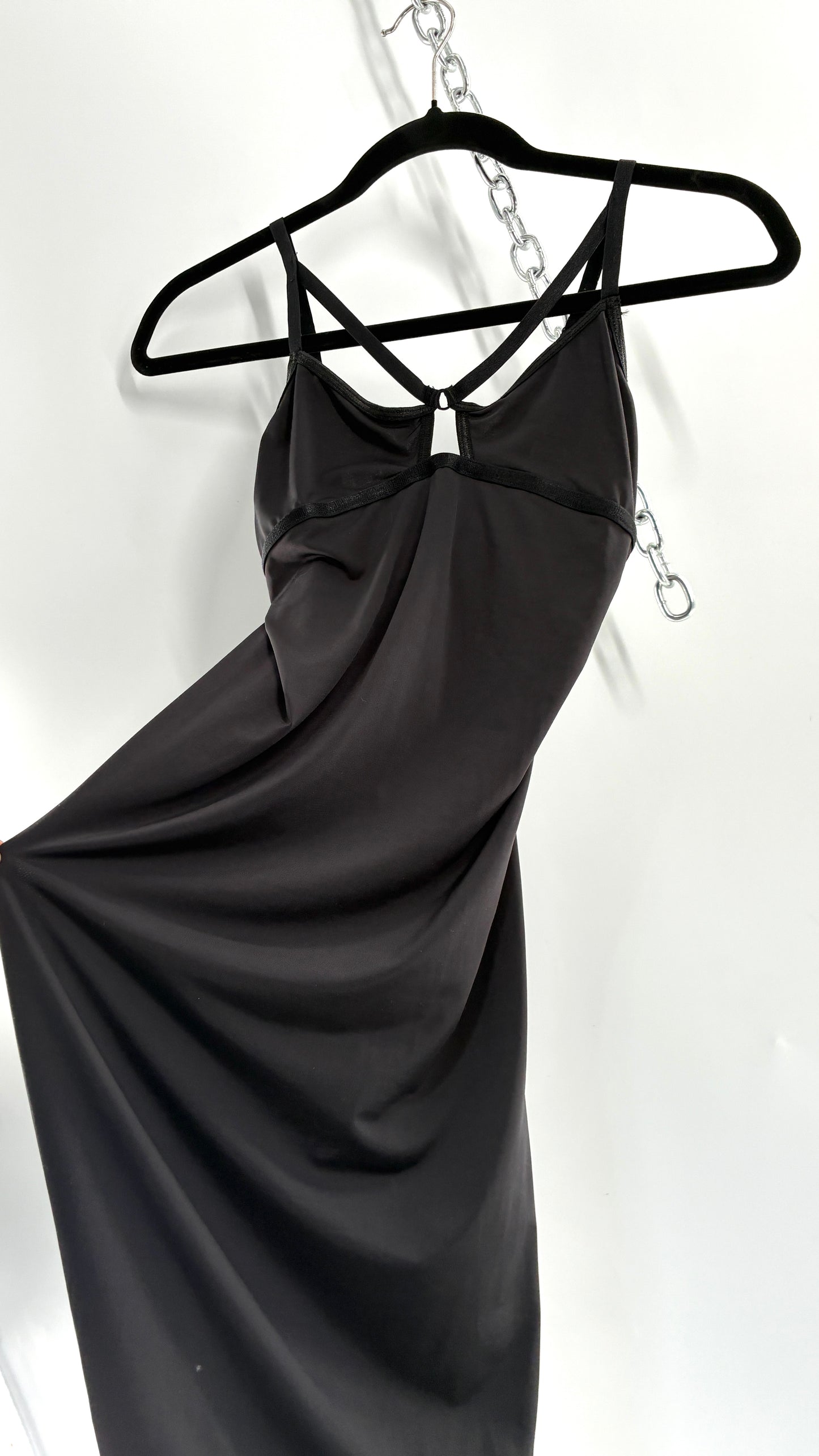 Urban Outfitters Out from Under Caged Black Spandex Black Dress (XS)