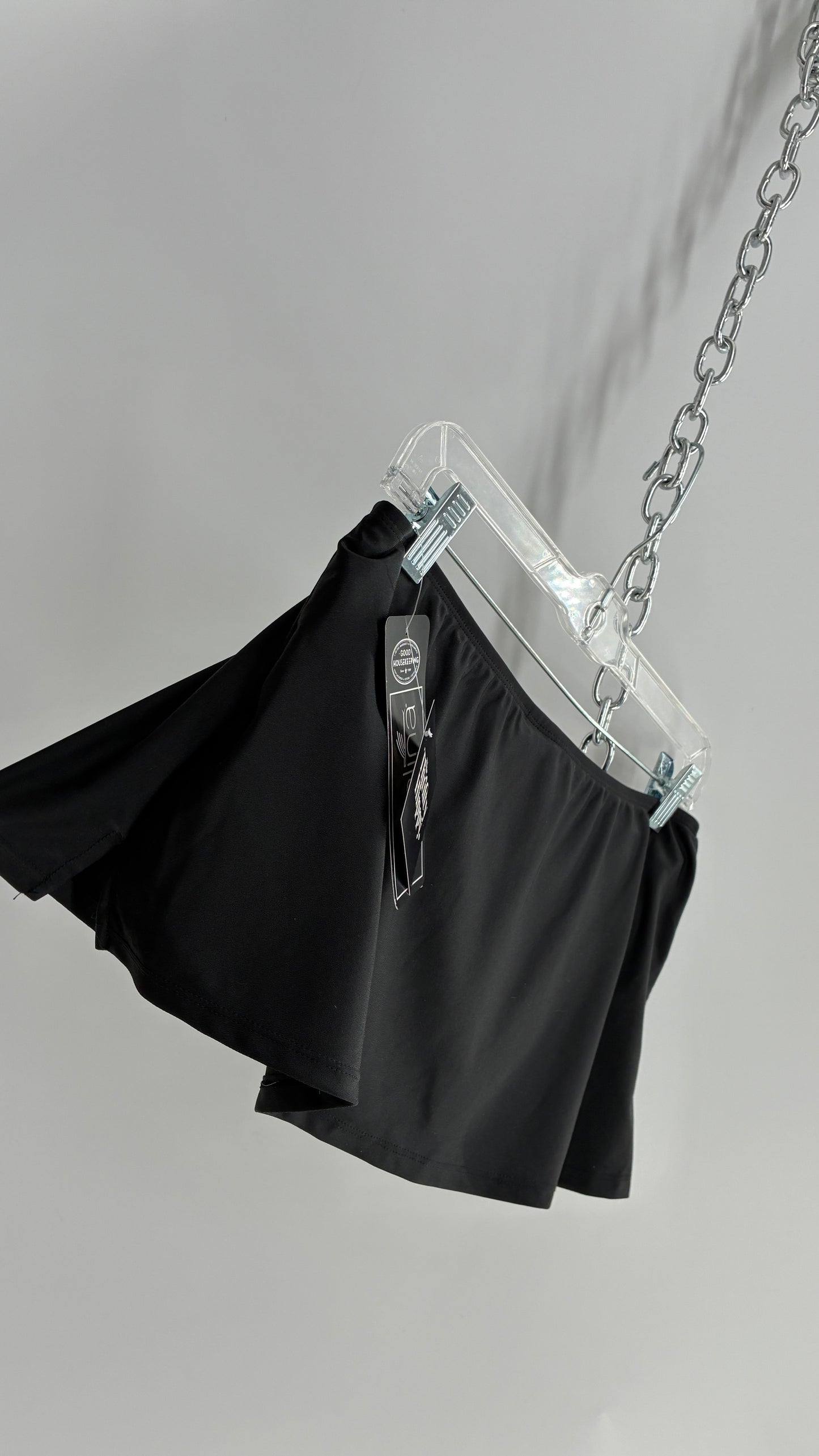Vintage Deadstock CATALINA Black Low Rise Micro Mini Skirt (8/10)