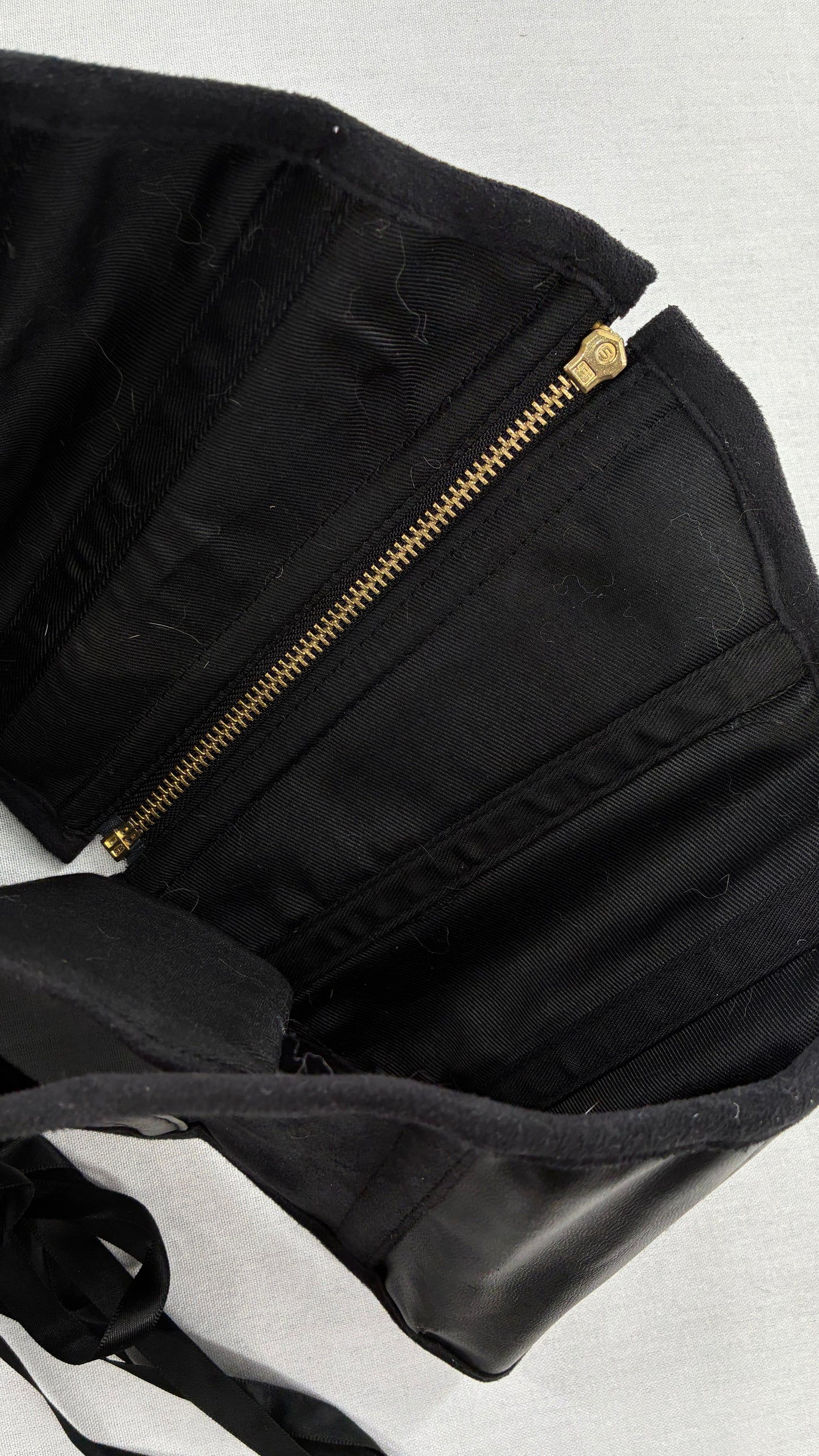 Vintage BACI Lingerie Corseted Zip Front Belt with Boning (Large)