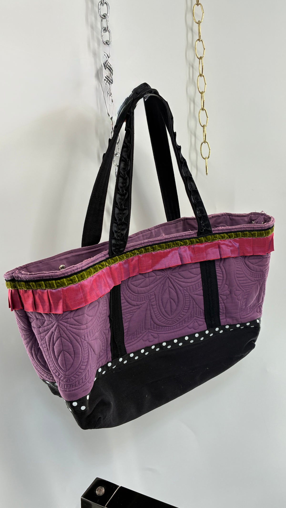 Vintage CARLEEN POWELL XL Quilted Tote Bag