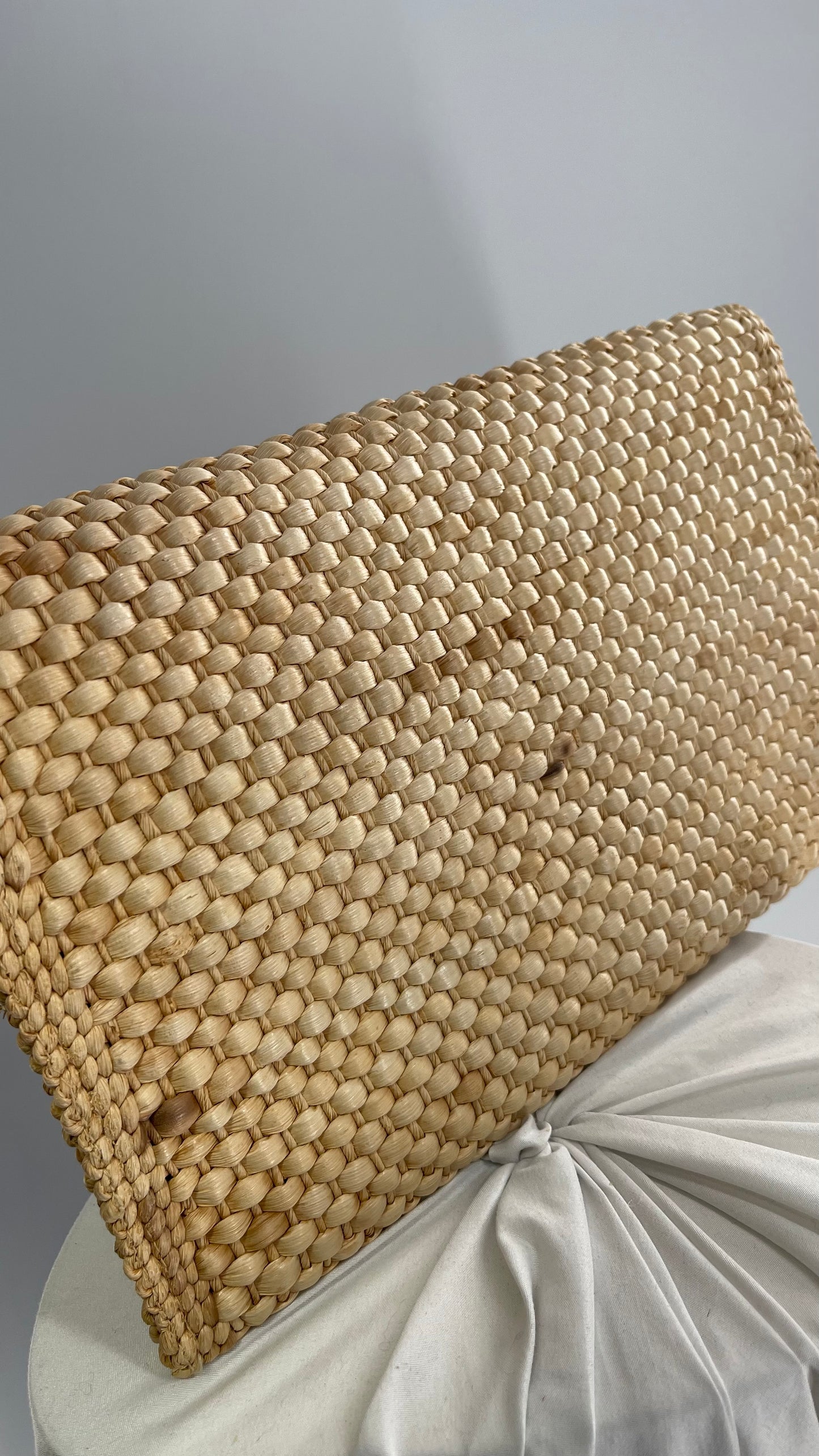 Vintage Mister Ernest Woven Straw Oversized XL Clutch