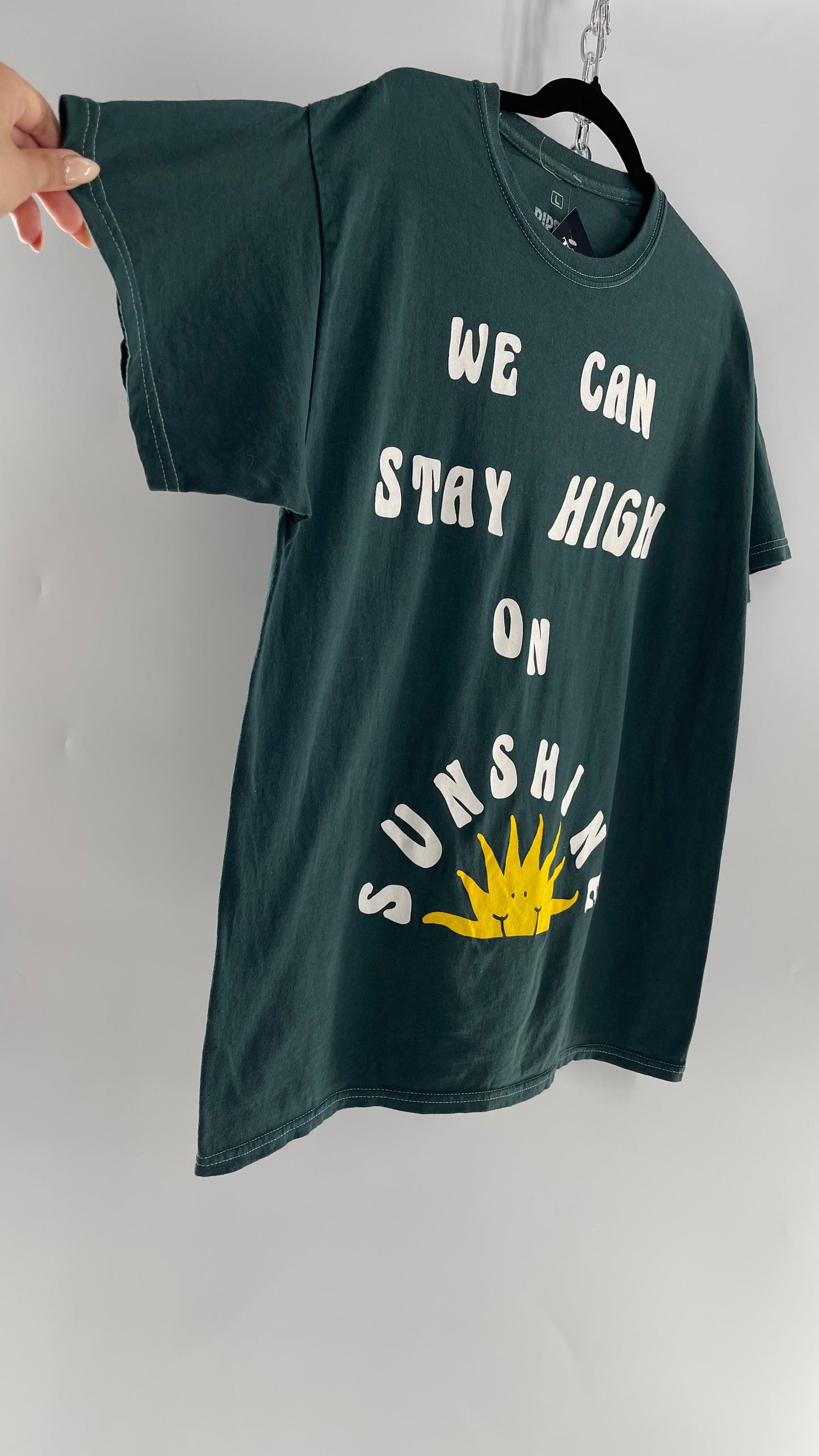RIPPLE Puff Print We Can Stay High On Sunshine T (Large)
