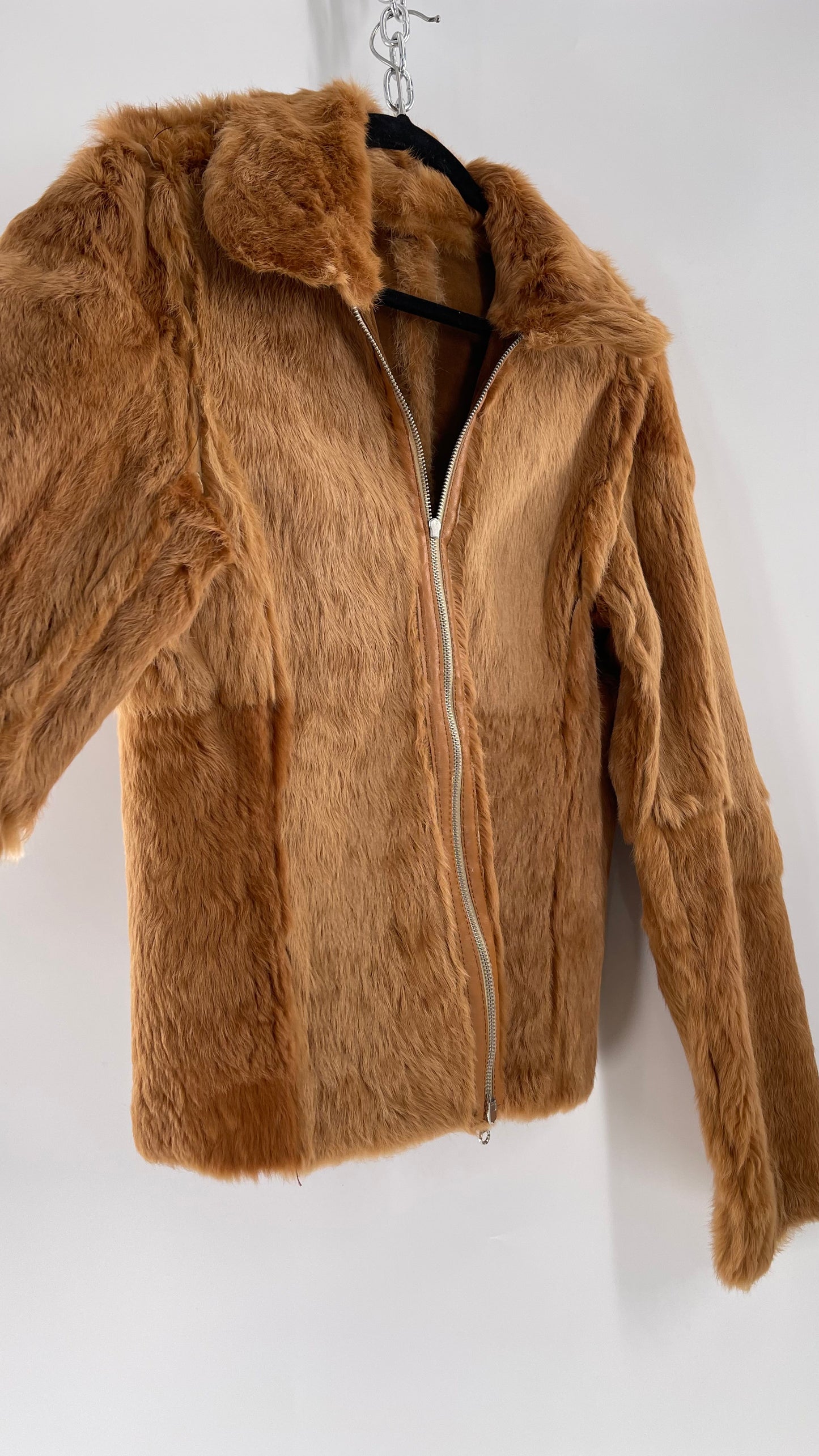 RARE Vintage The Bomb Boogie  Woman Department *Reversible Romanian Fur Jacket (XL)