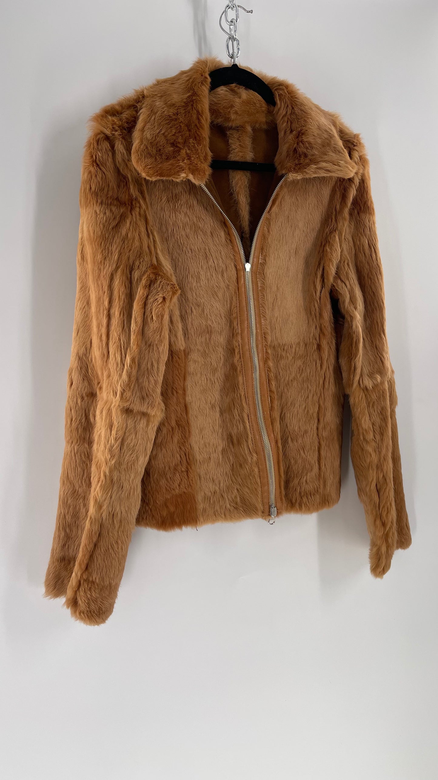 RARE Vintage The Bomb Boogie  Woman Department *Reversible Romanian Fur Jacket (XL)