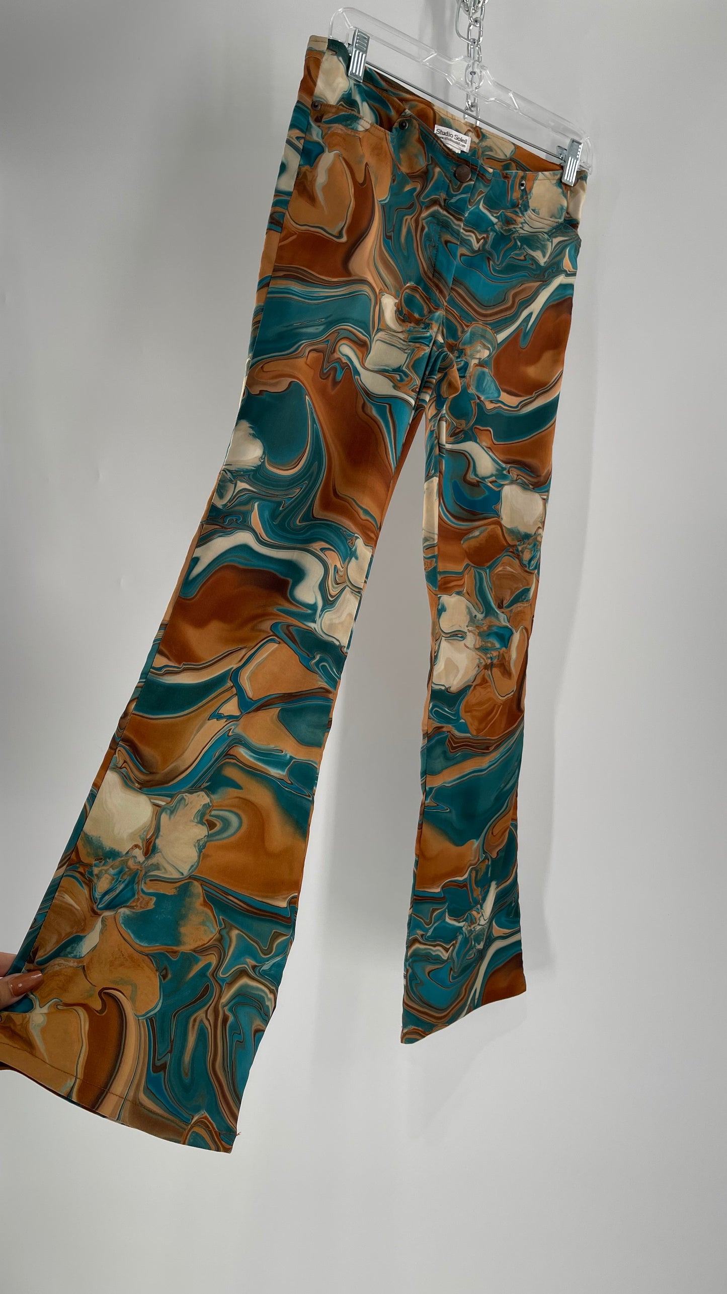 Vintage Studio Soleil Brown/Blue Marble Trouser (7/29)