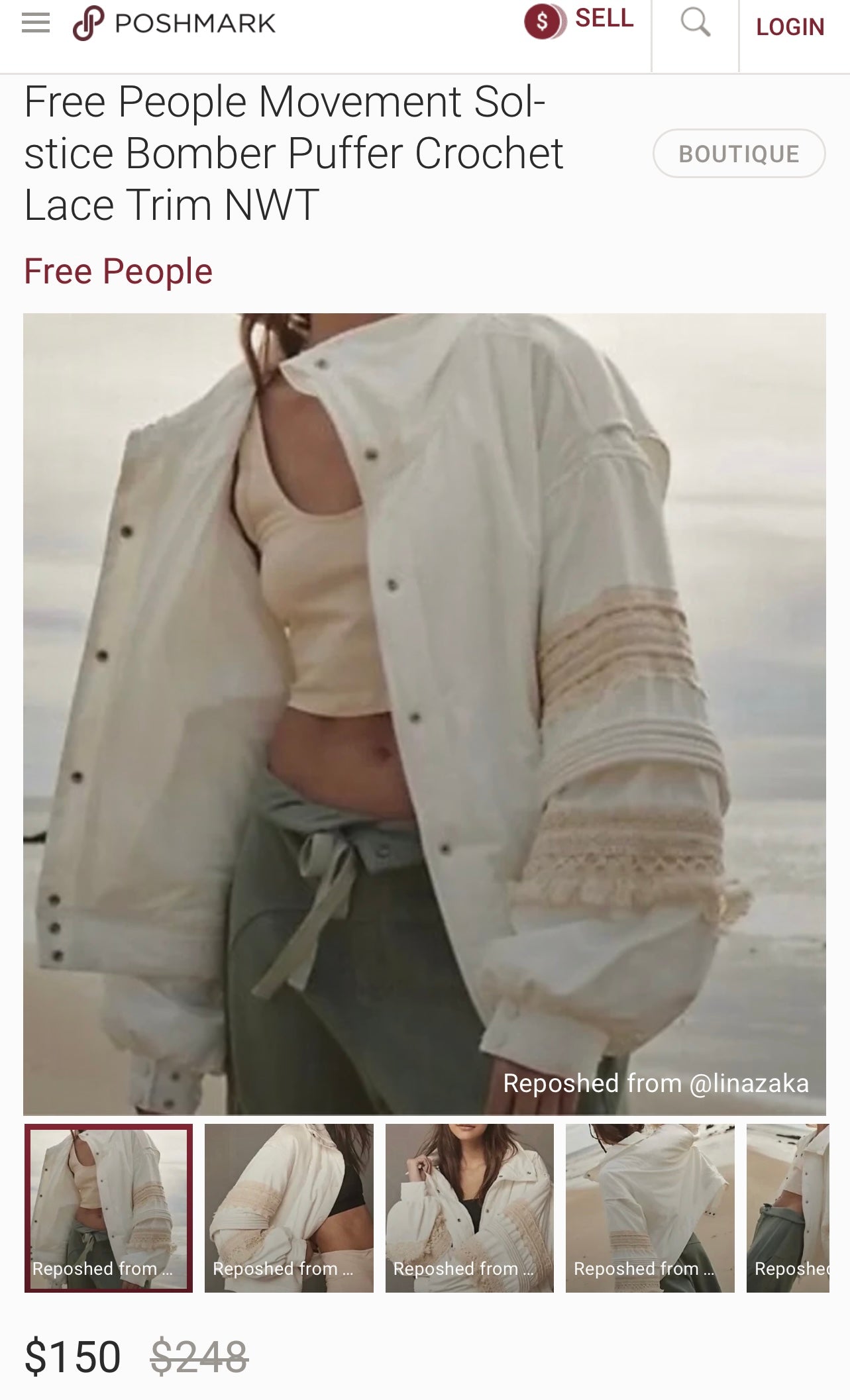 Free People White Solstice Bomber with Matching Shorts (XS)