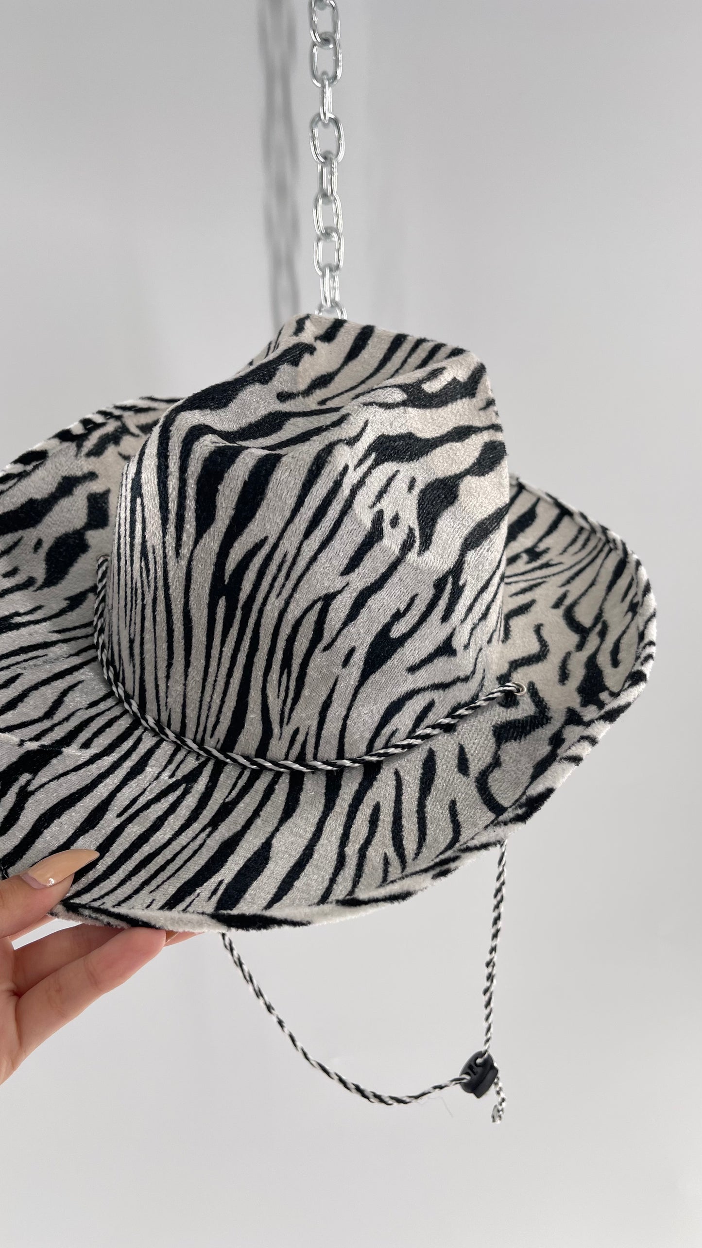 Vintage Zebra Cowboy Hat