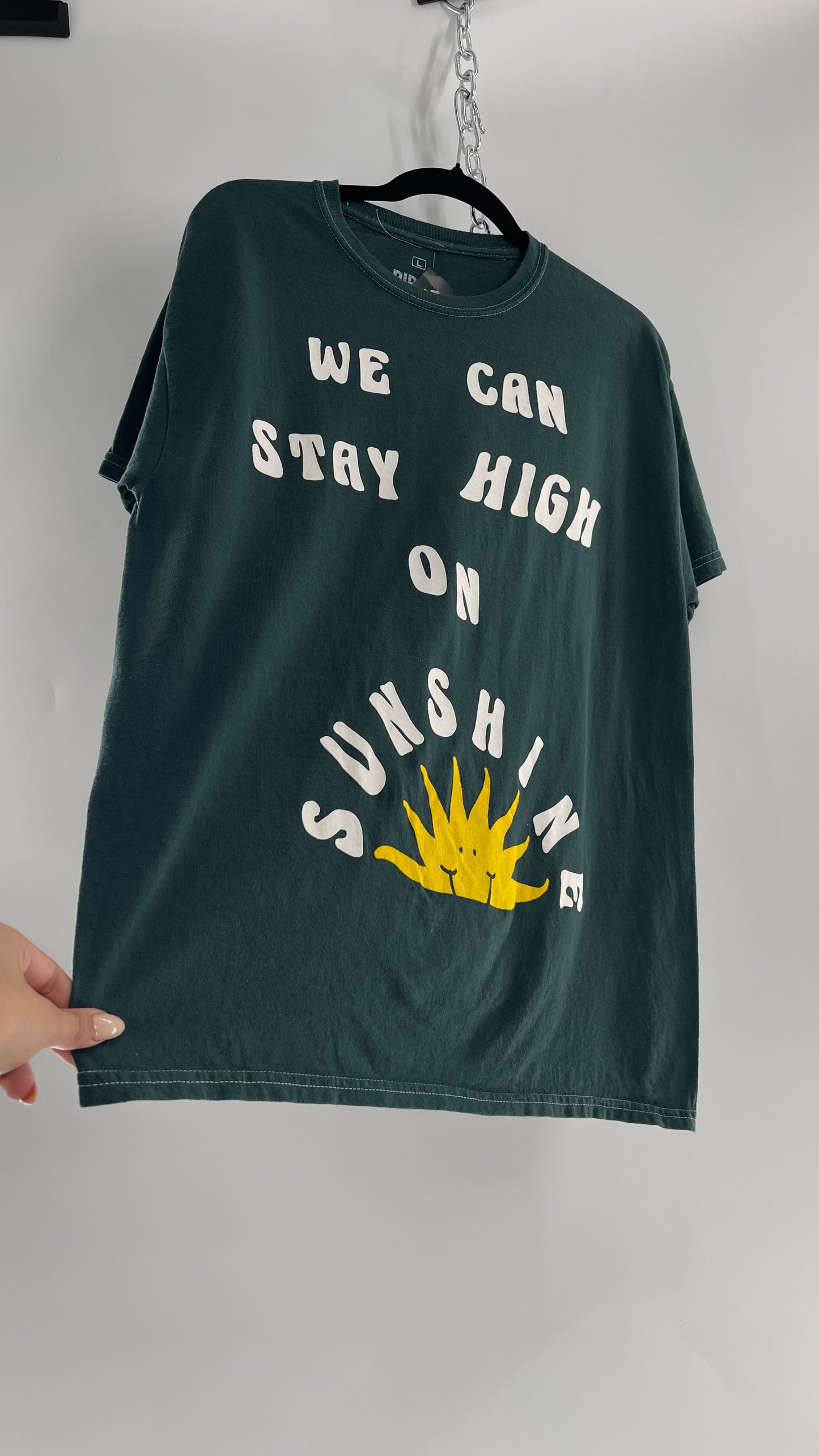 RIPPLE Puff Print We Can Stay High On Sunshine T (Large)