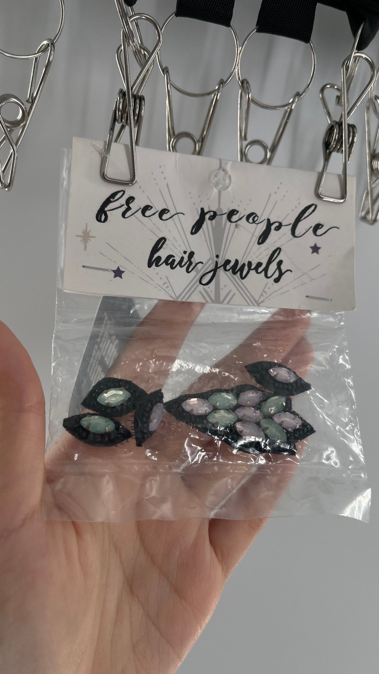 Free People Lilac Teal Hair Jewel Set