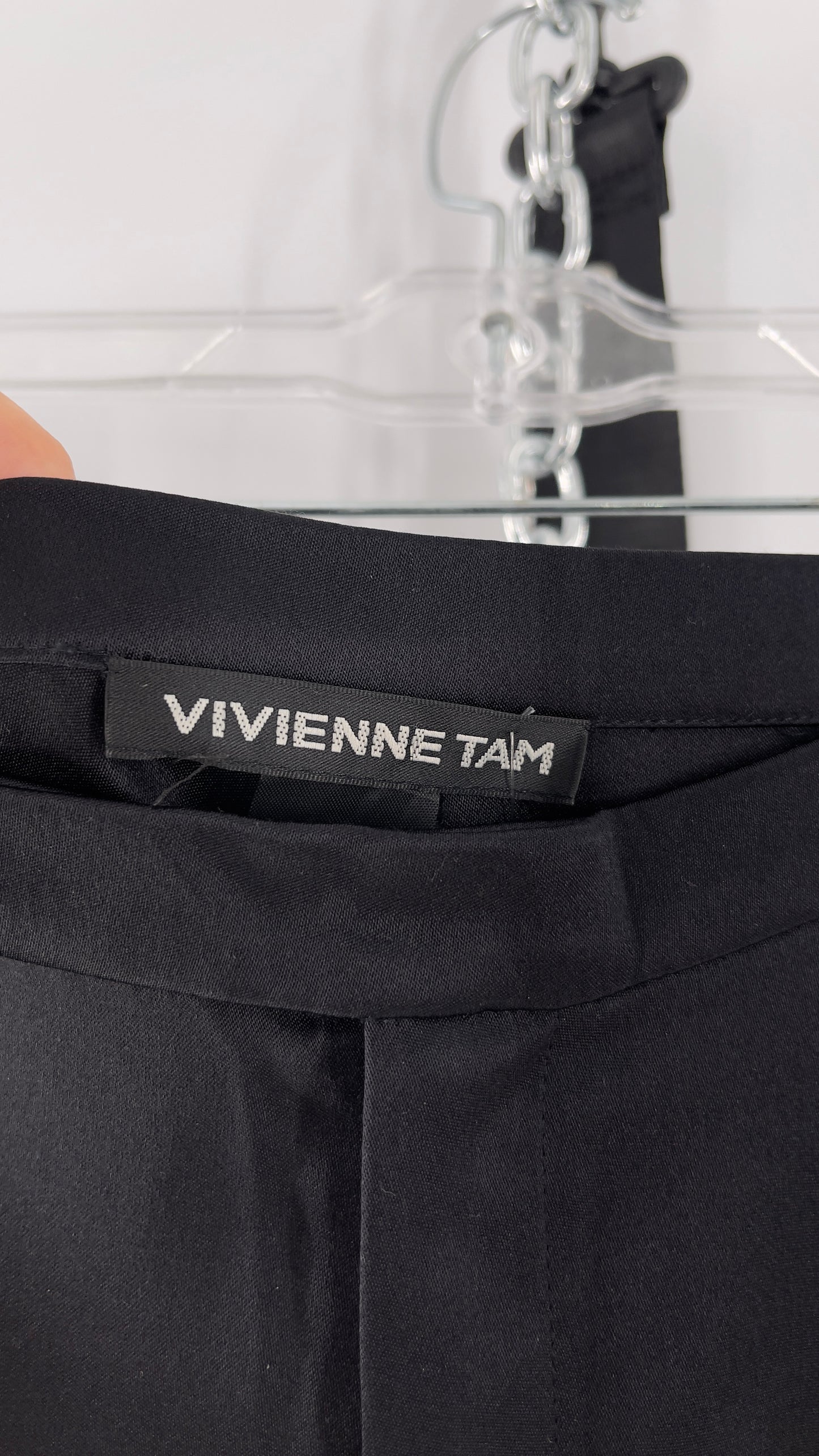 Vintage Vivienne Tam 100% Silk Low Rise Wide Legs (4)