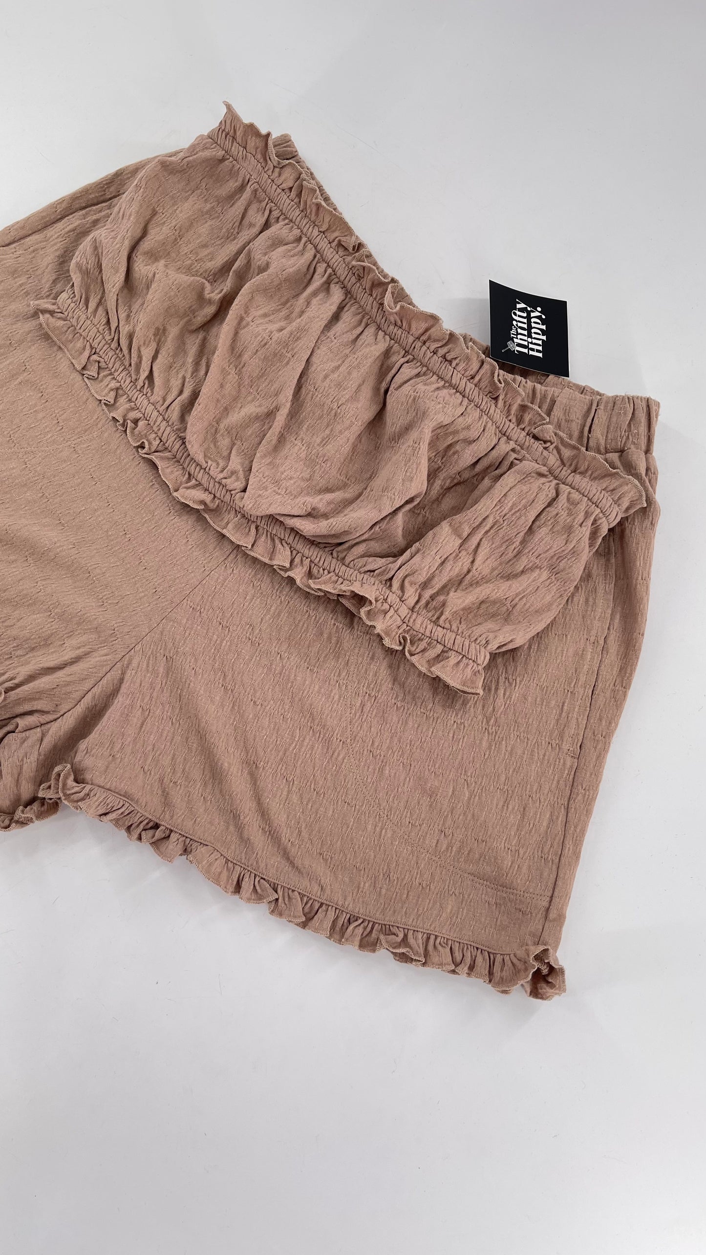 Free People Clay Toned Bandeau and Short Set (Large)