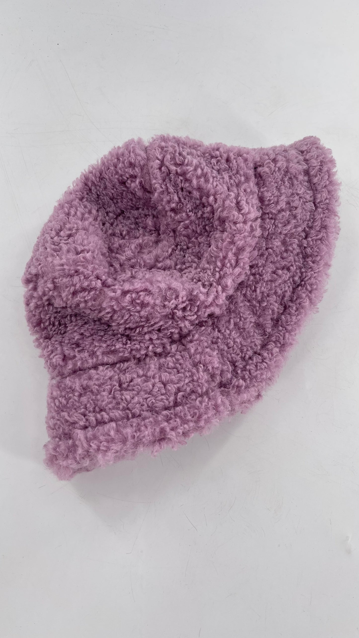 Urban Outfitters Lilac Fuzzy Bucket Hat