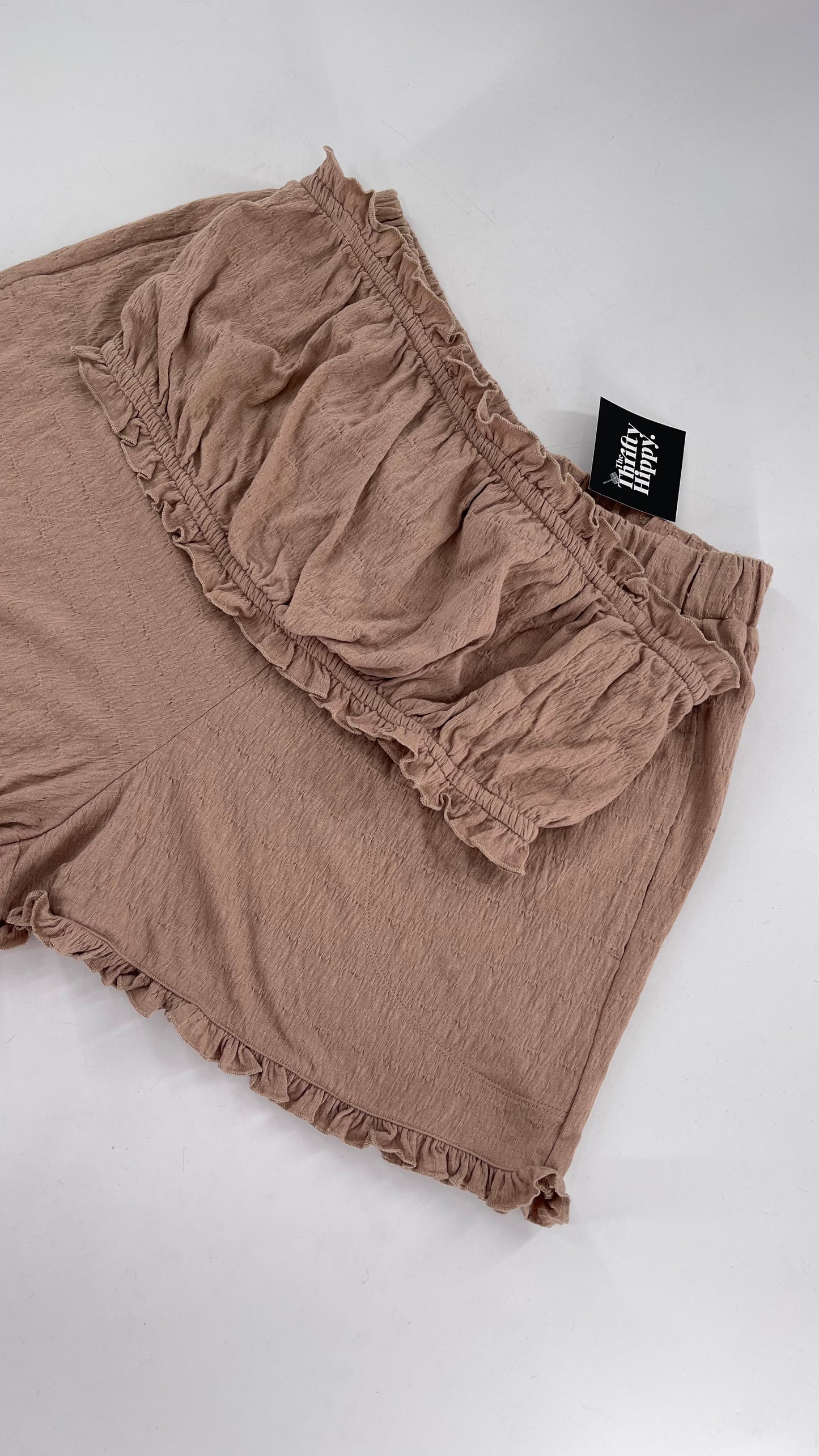 Free People Clay Toned Bandeau and Short Set (Large)