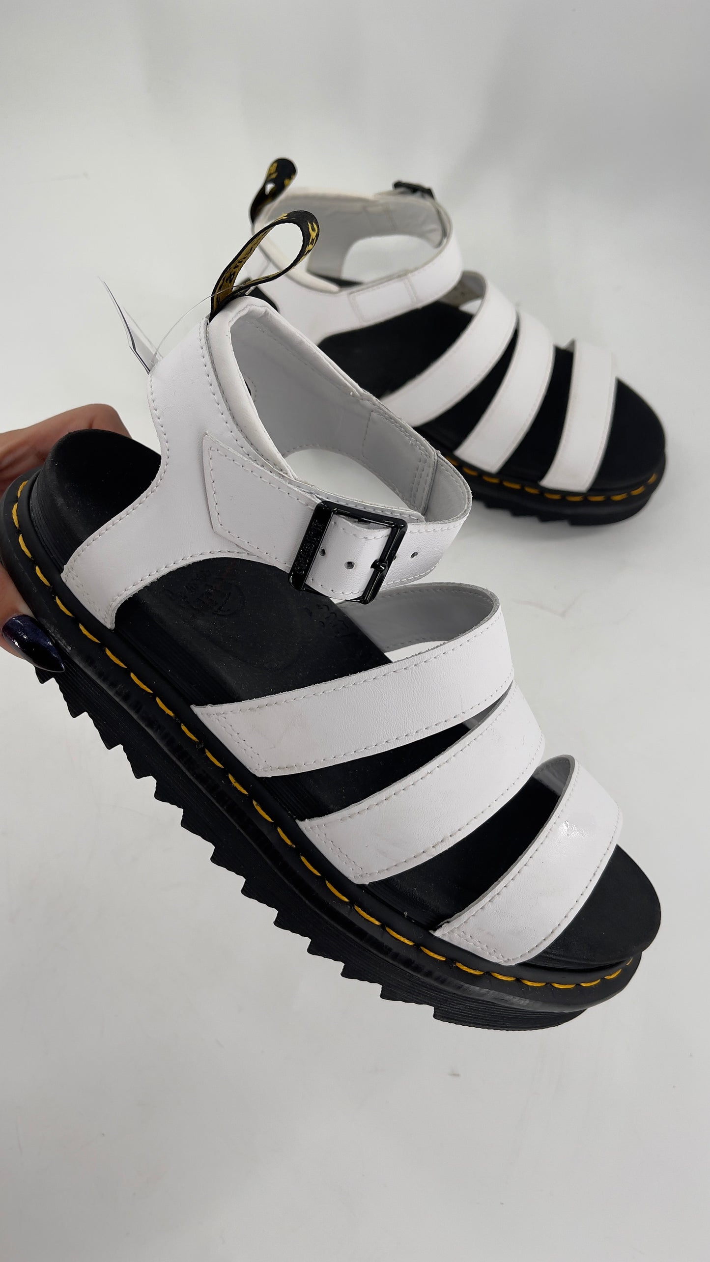 Dr. Martens White Platform Gladiators (10)