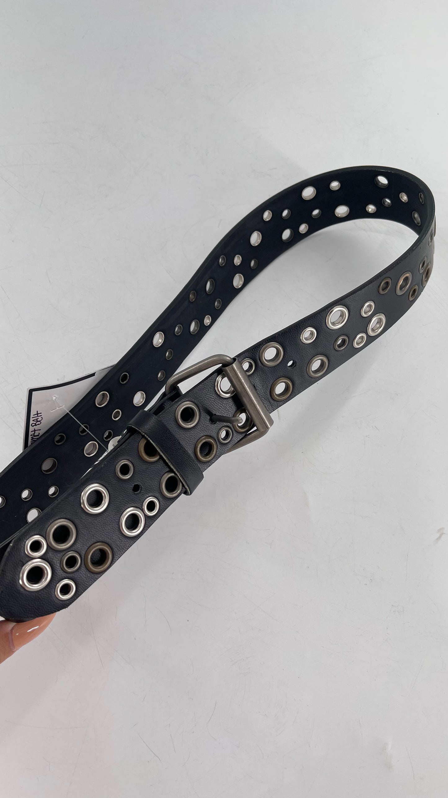 Vintage Multi Metal Tone Grommet Belt (Medium)