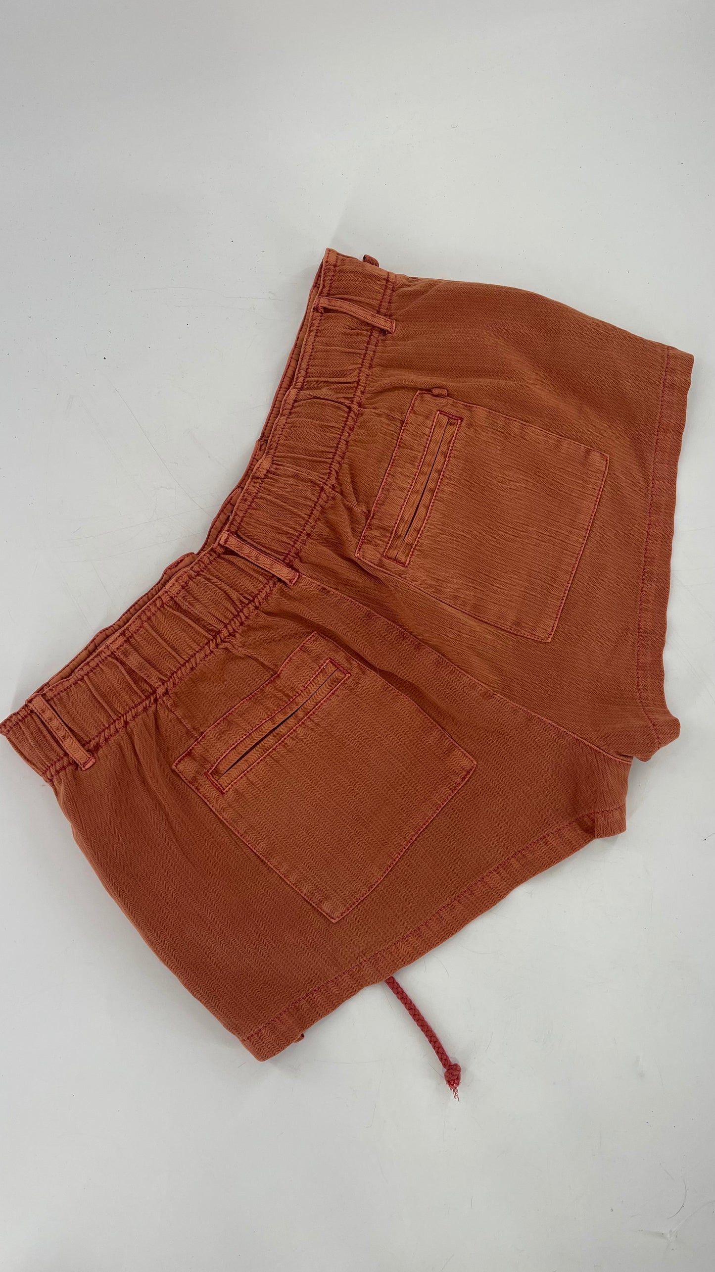 Free People Burnt Orange Cargo Booty Short (Small)