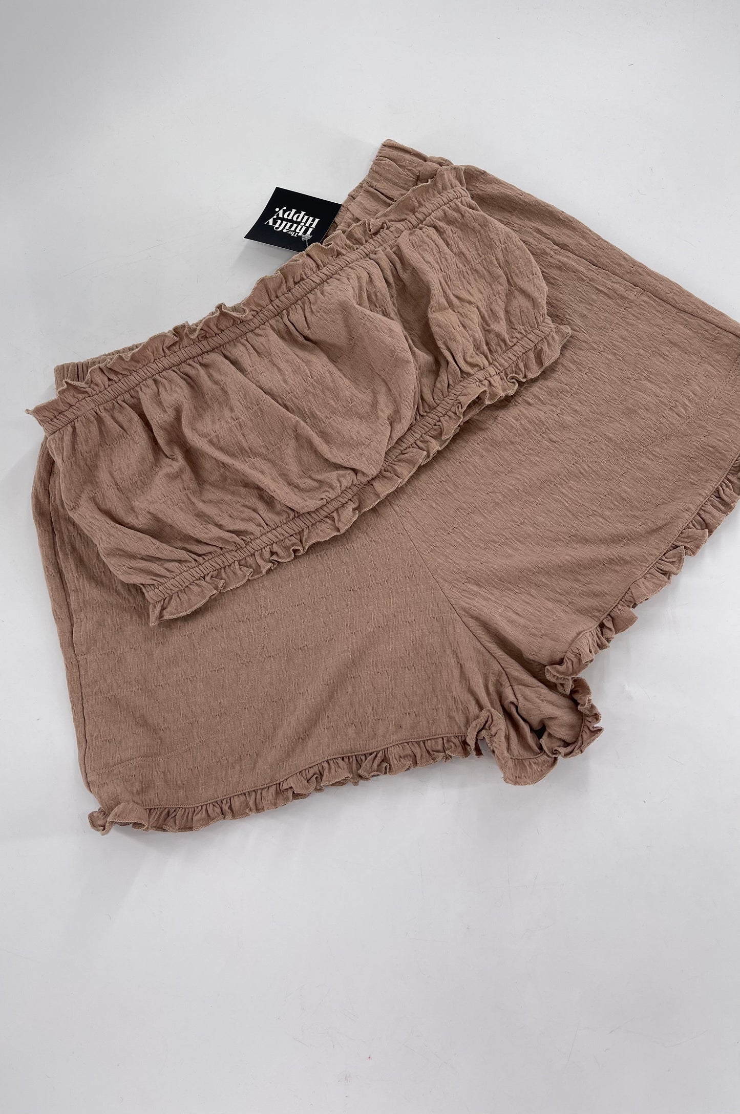 Free People Clay Toned Bandeau and Short Set (Large)