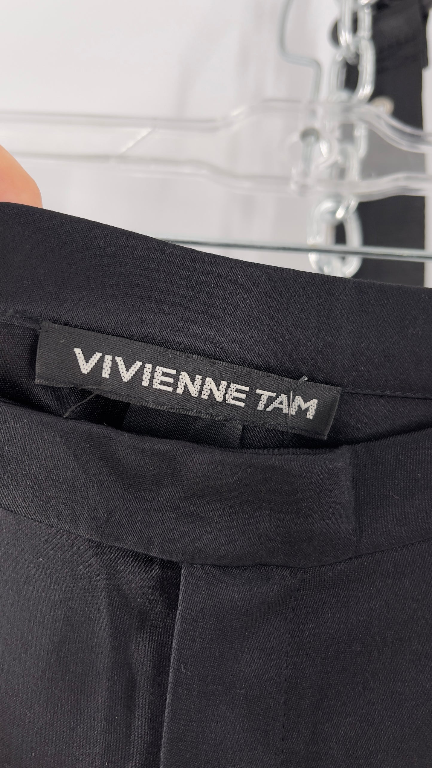 Vintage Vivienne Tam 100% Silk Low Rise Wide Legs (4)