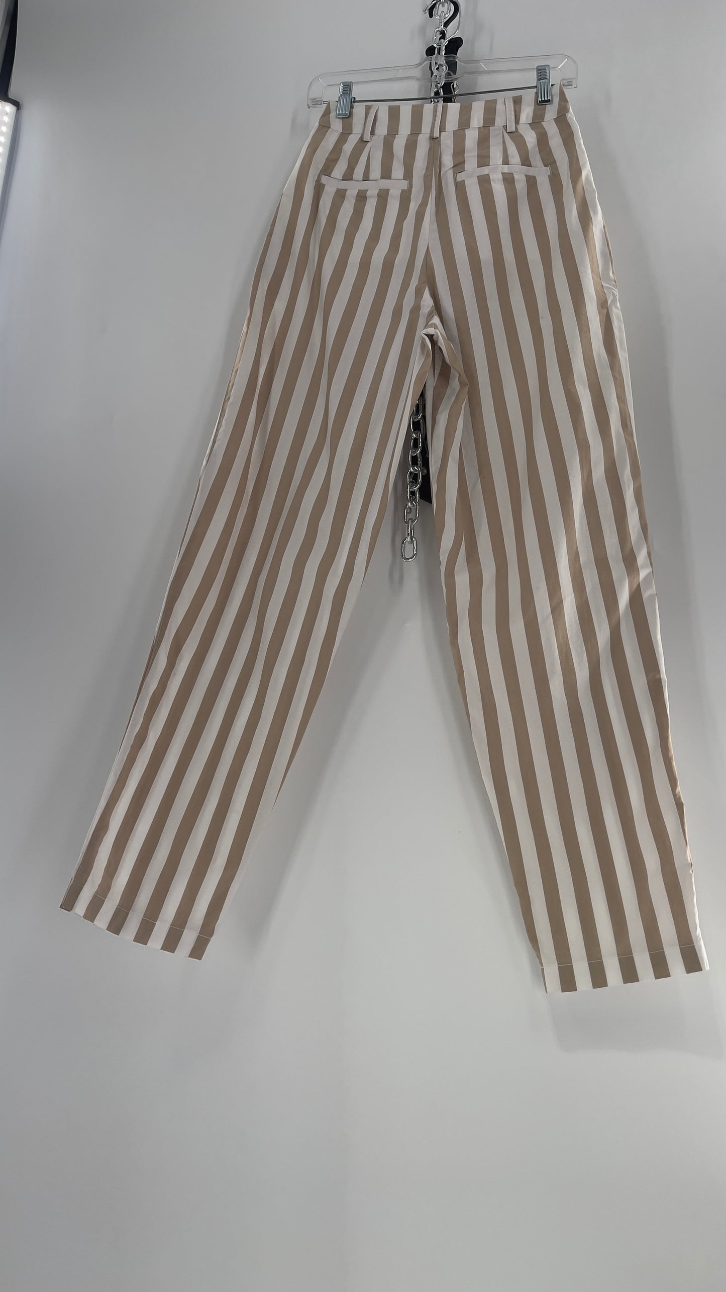 Urban Outfitters Tan/White Striped Trouser (0)