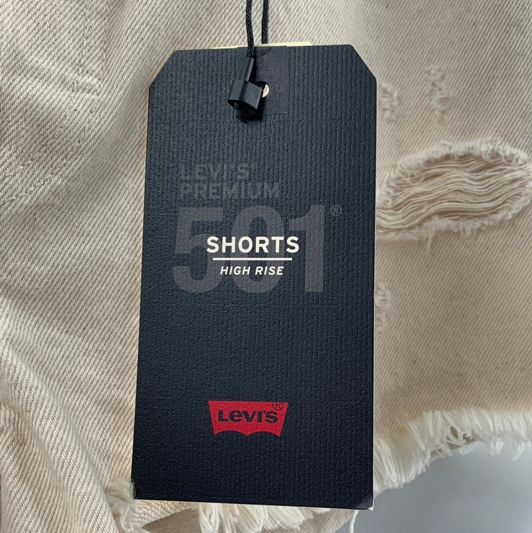 Free People Levi 501 Beige Shorts (Sz29)