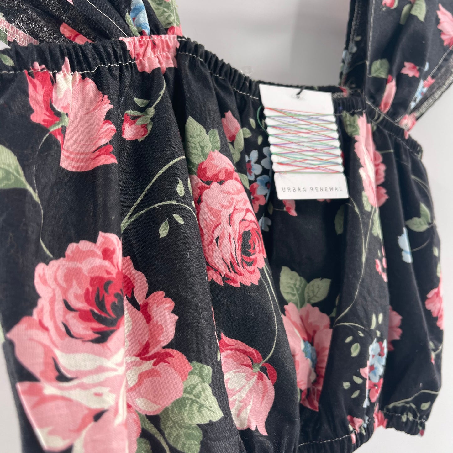 Urban Outfitters Black Floral Crop (M/L)