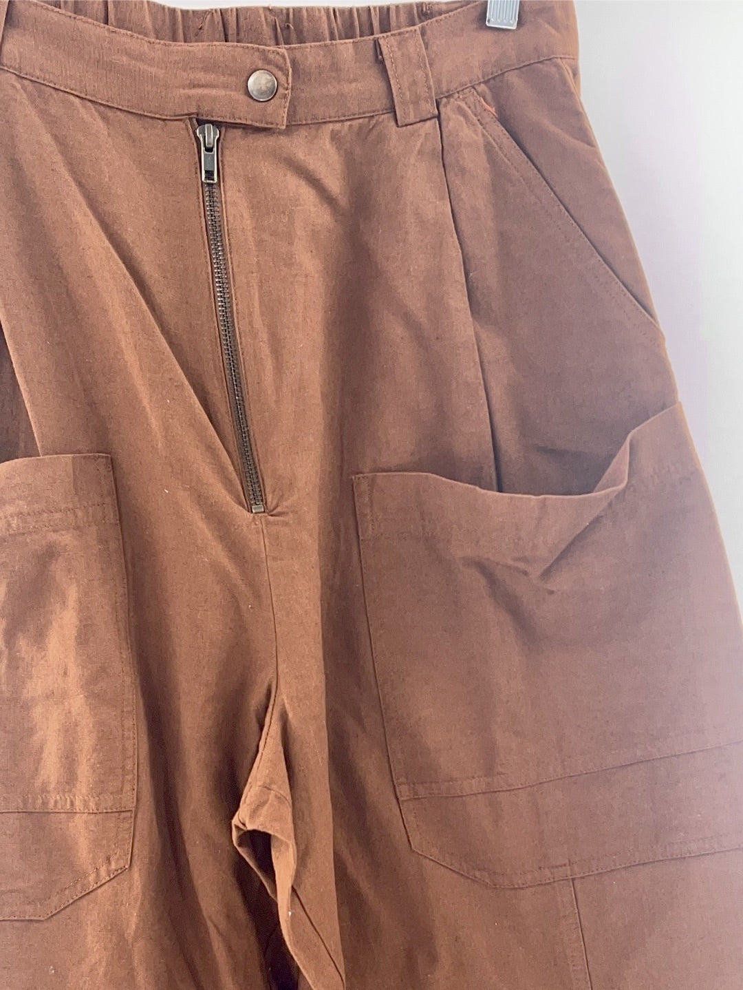 Urban Outfitters Brown Zip Up Multi Pocket Pants (Size 10/UK 14)