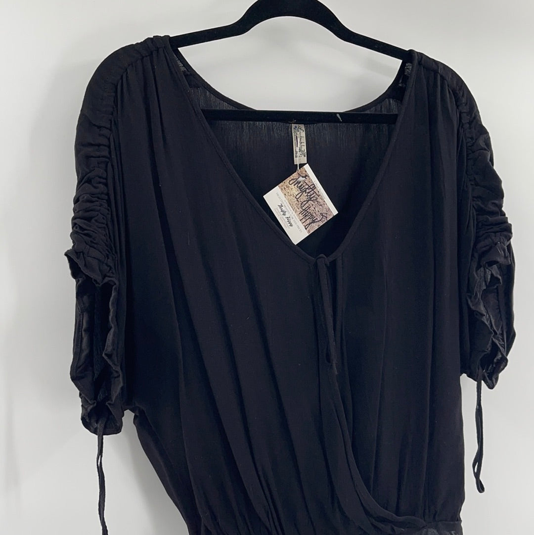 Intimately Free People Black Bodysuit (S)