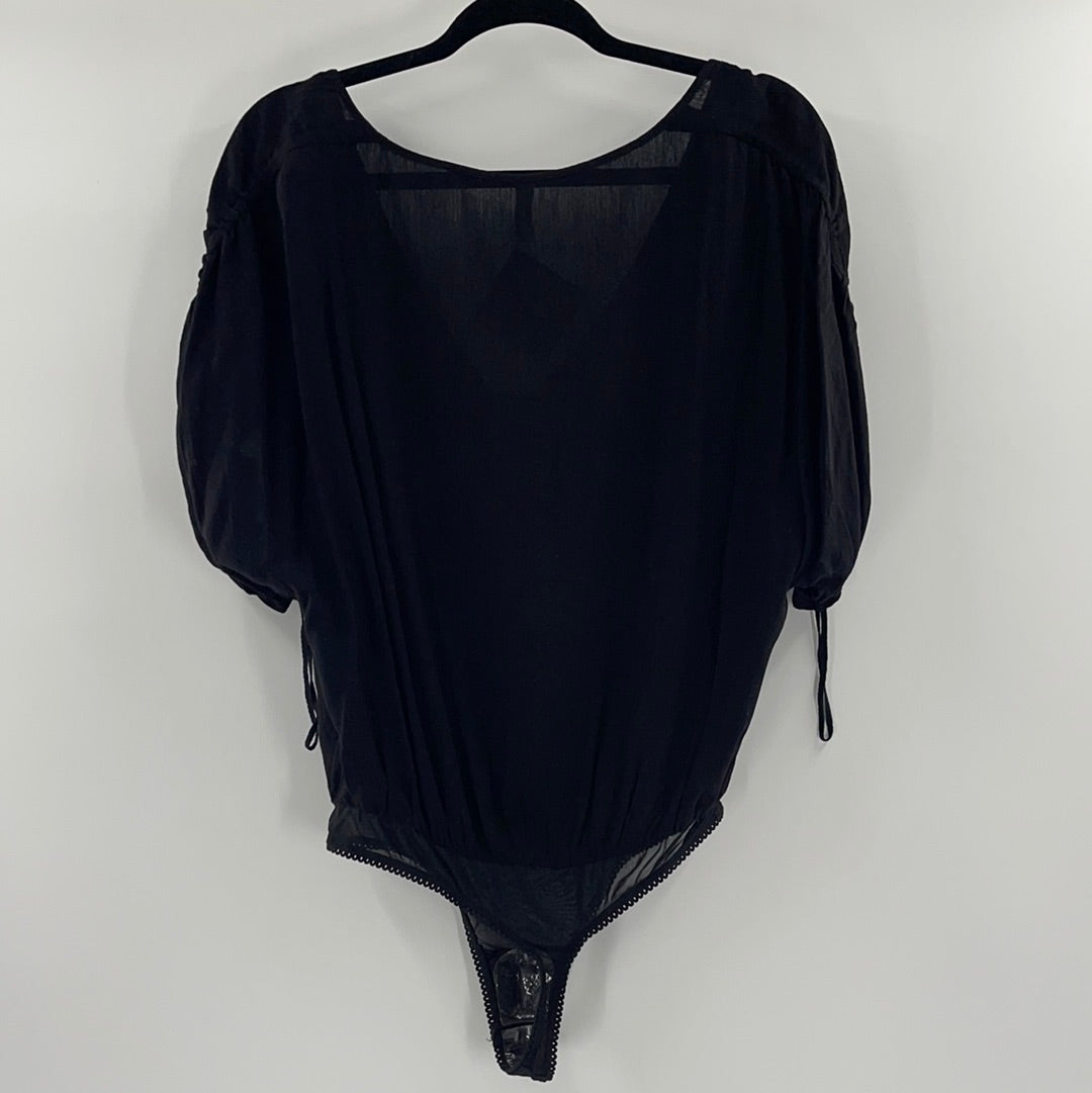 Intimately Free People Black Bodysuit (S)