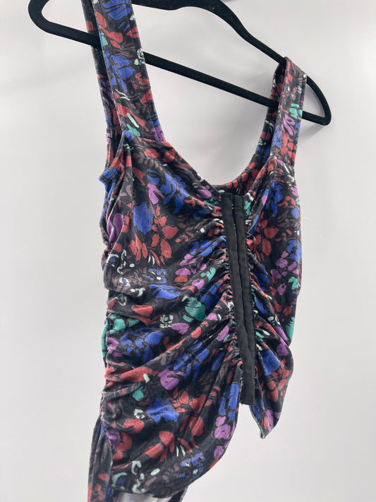 Free People Patterned Velvet Tank (L)