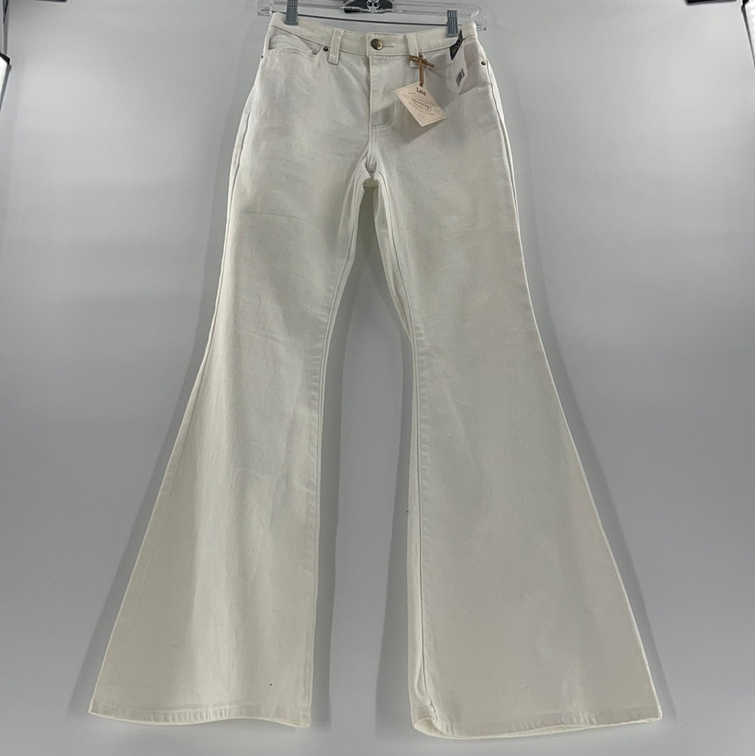 Free People x Lee White Flares (Sz 25)