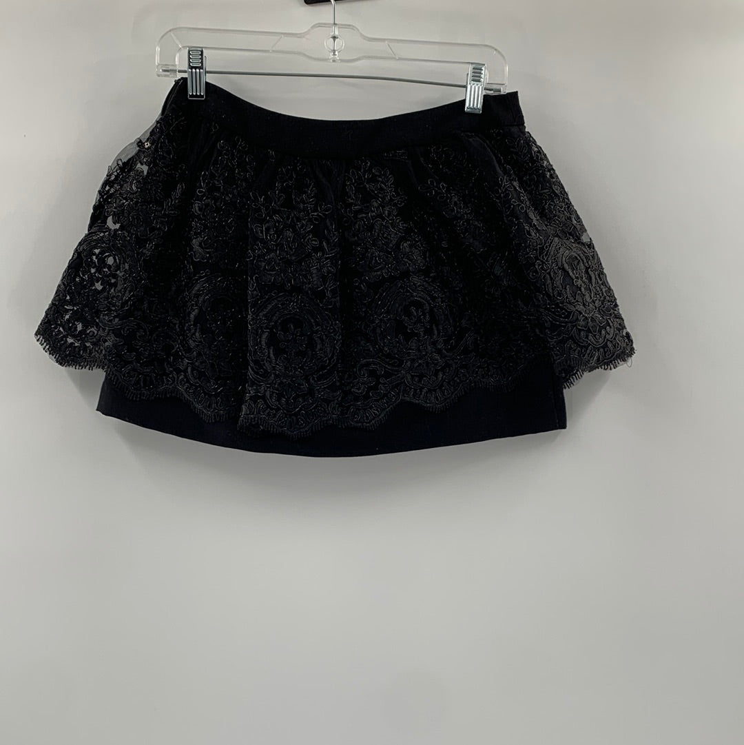 Kimchi Blue Black Lace Mini Skirt (Sz4)